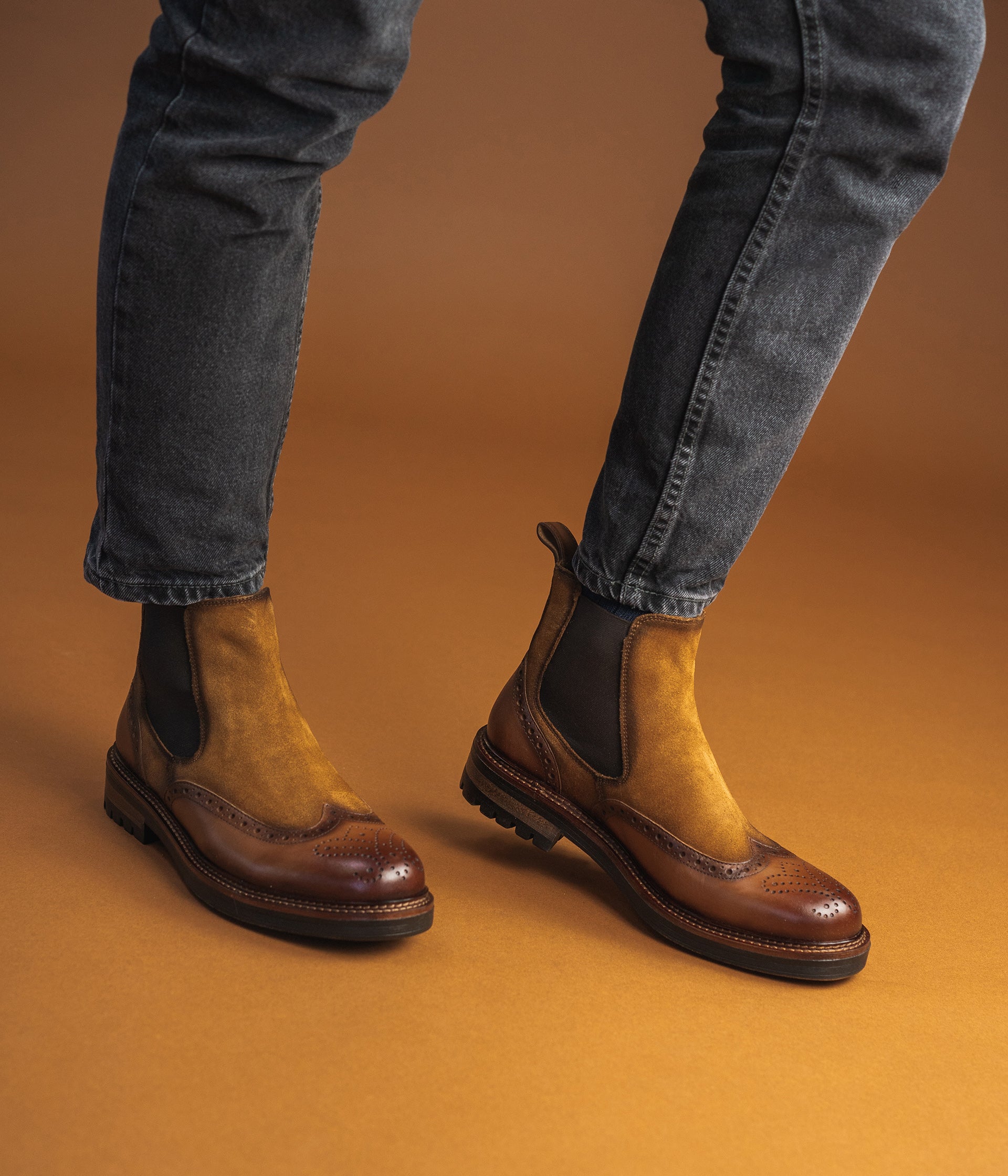 CHELSEA BOOTS NEVILLE COGNAC Boots Homme Bocage