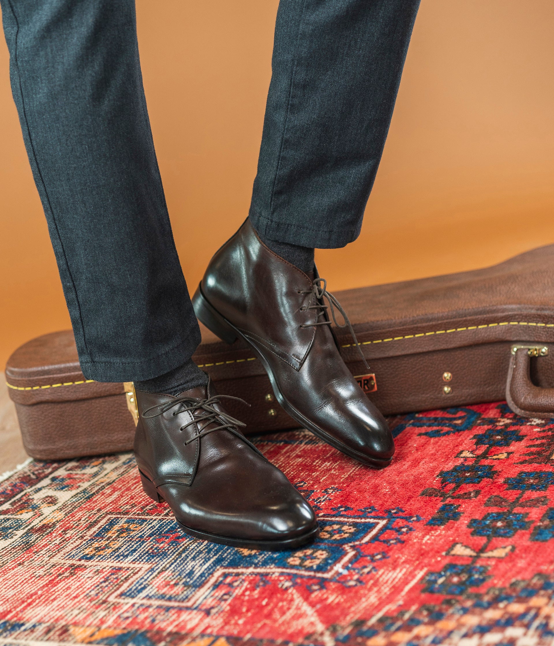 Low boots cuir sales