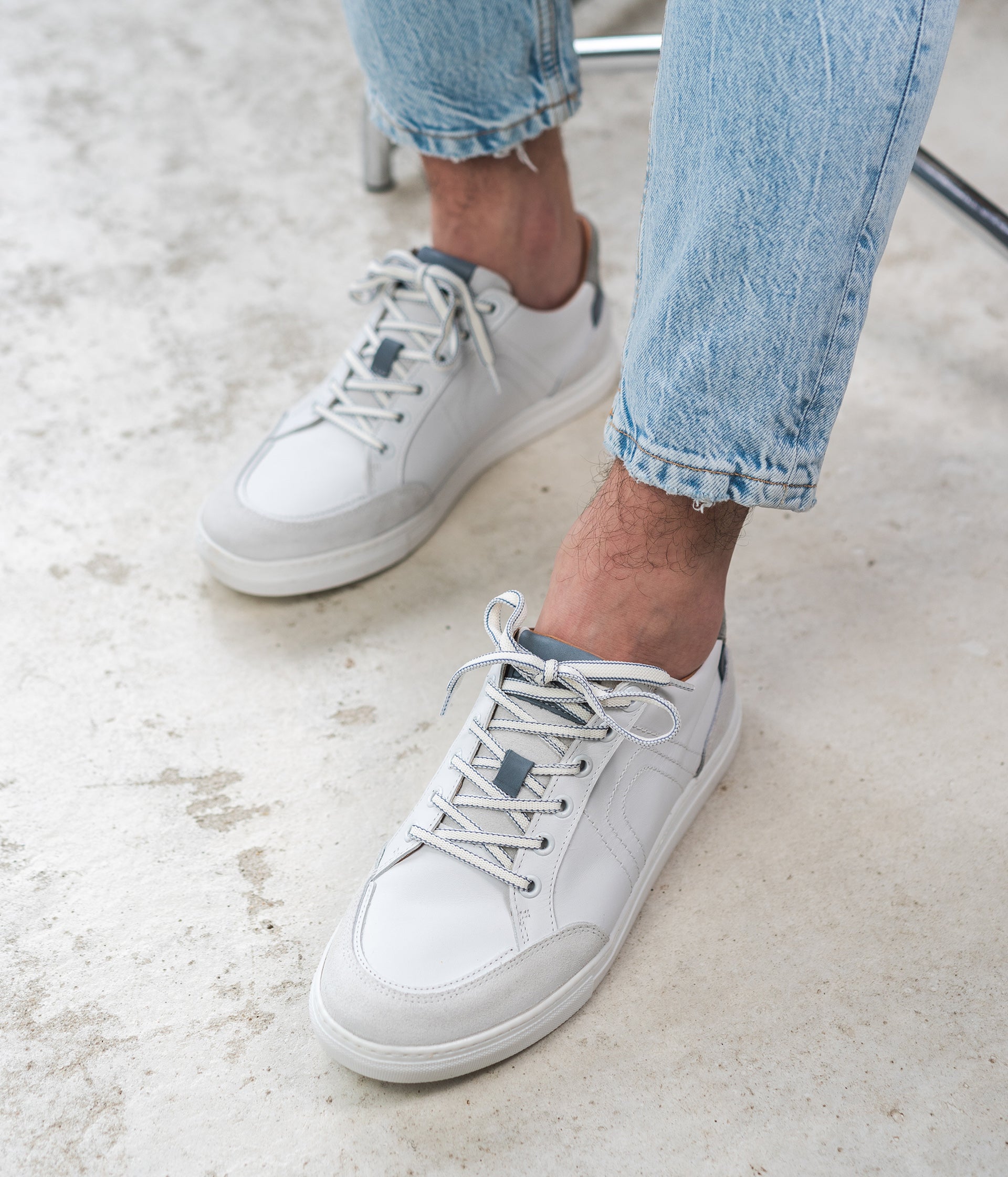 Basket cheap homme blanche