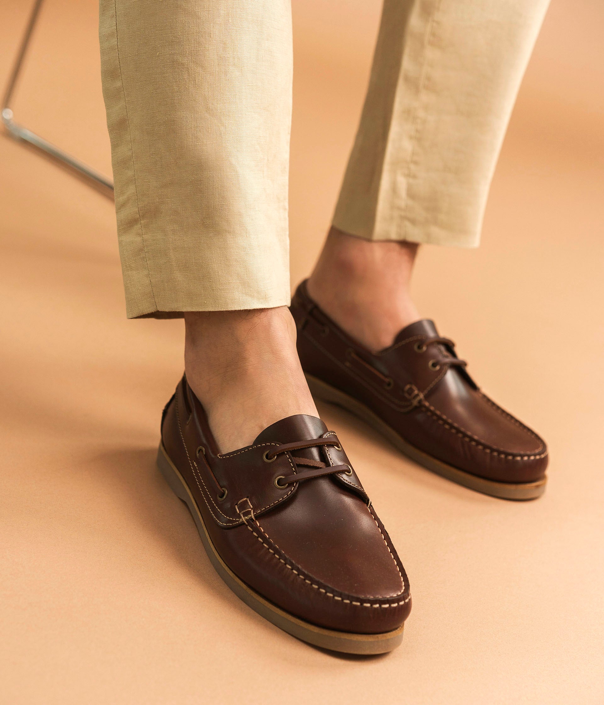 CHAUSSURE BATEAU DUSTIN COGNAC Mocassins Bateau Homme Bocage