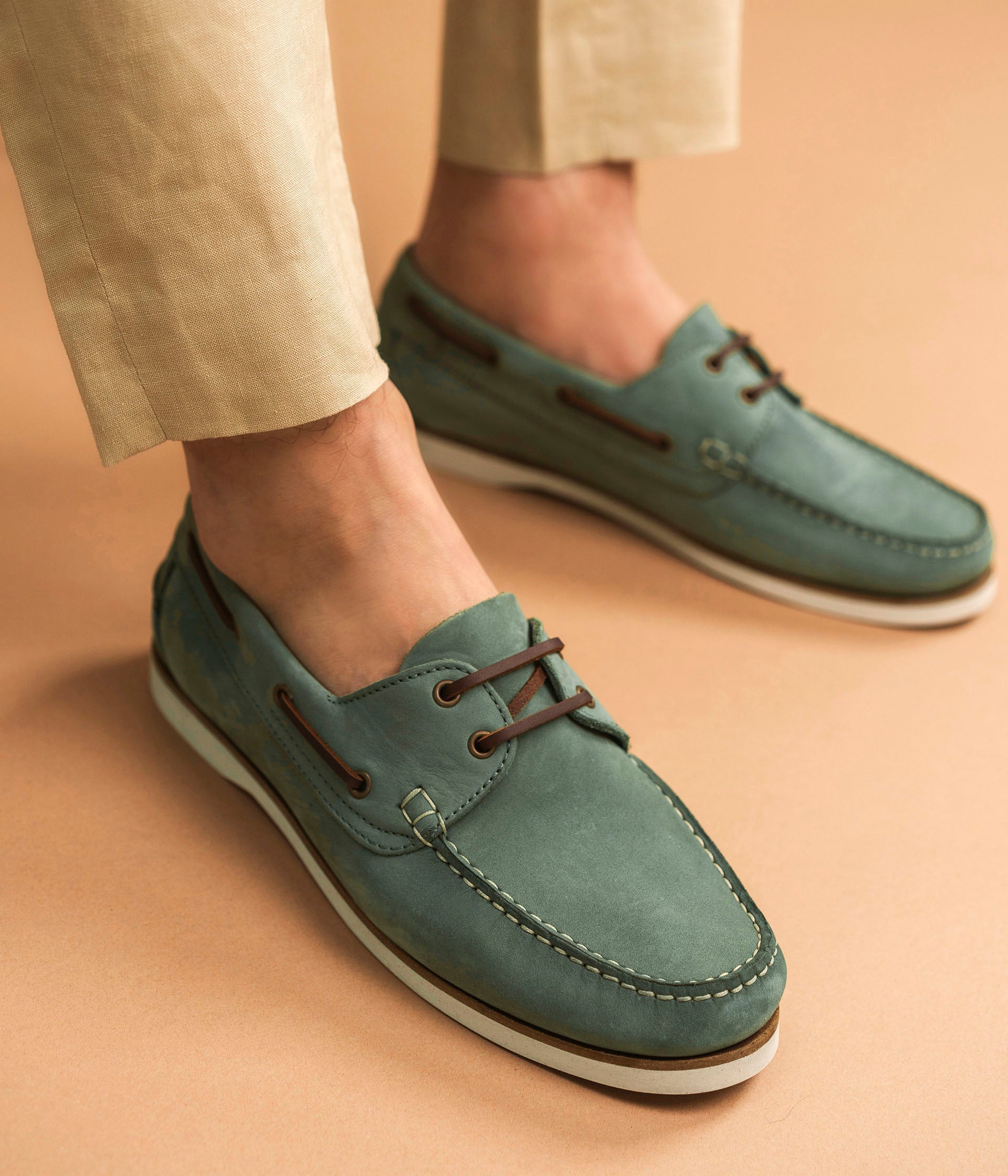 Chaussure verte et grise outlet