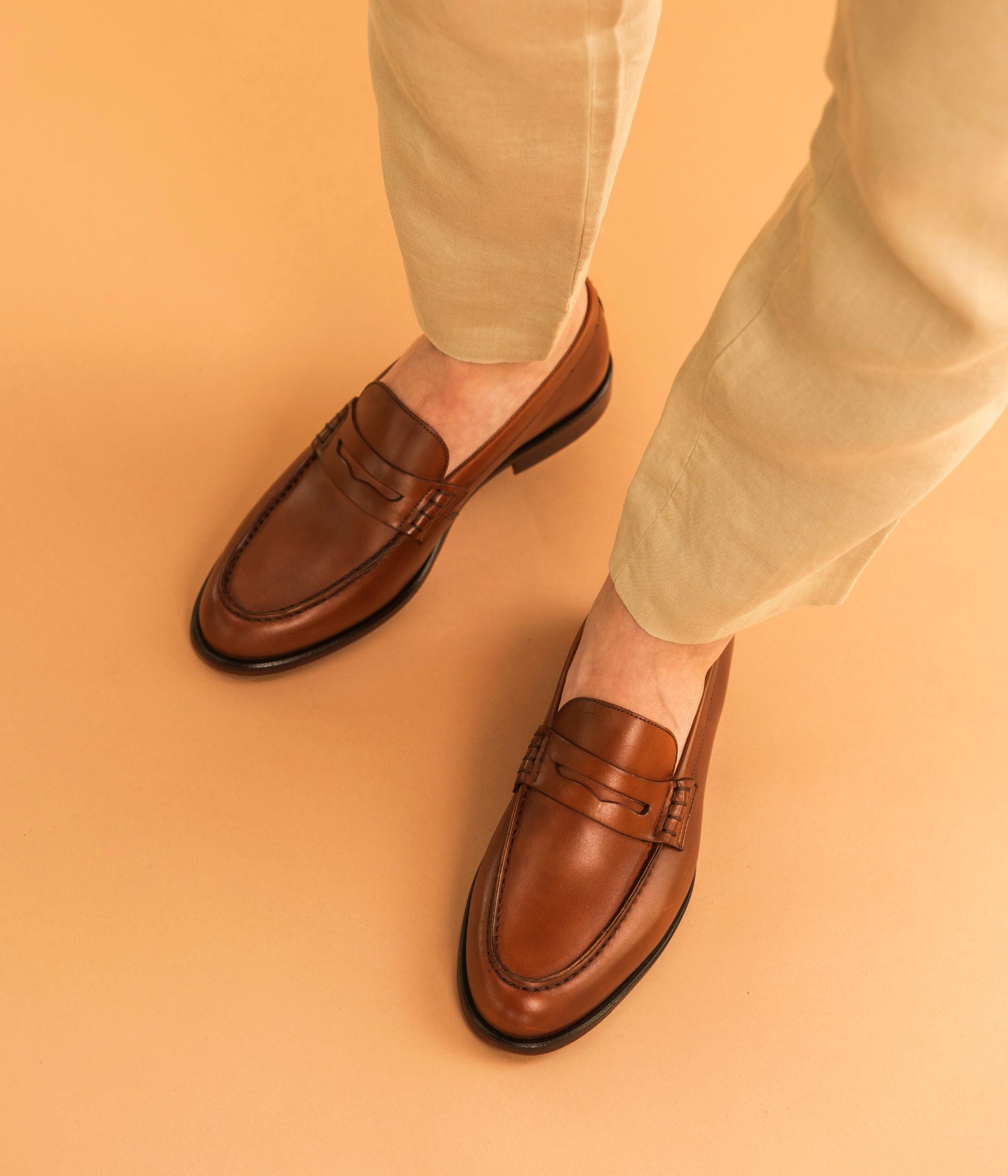 MOCASSIN LENNOX COGNAC Mocassins Bateau Homme Bocage