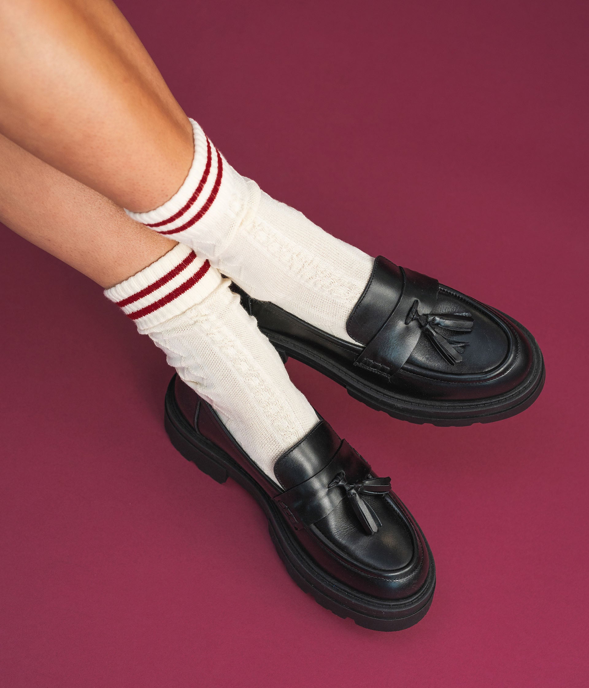 Mocassin noir 2025 femme cuir