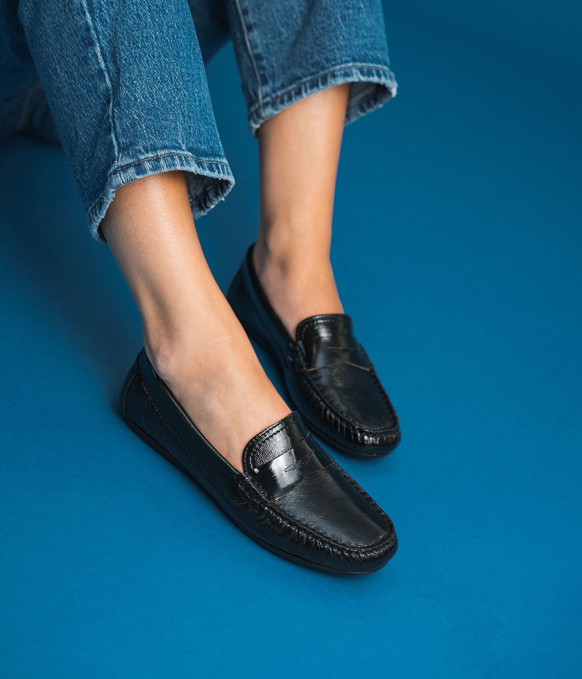 Mocassins femme cuir online