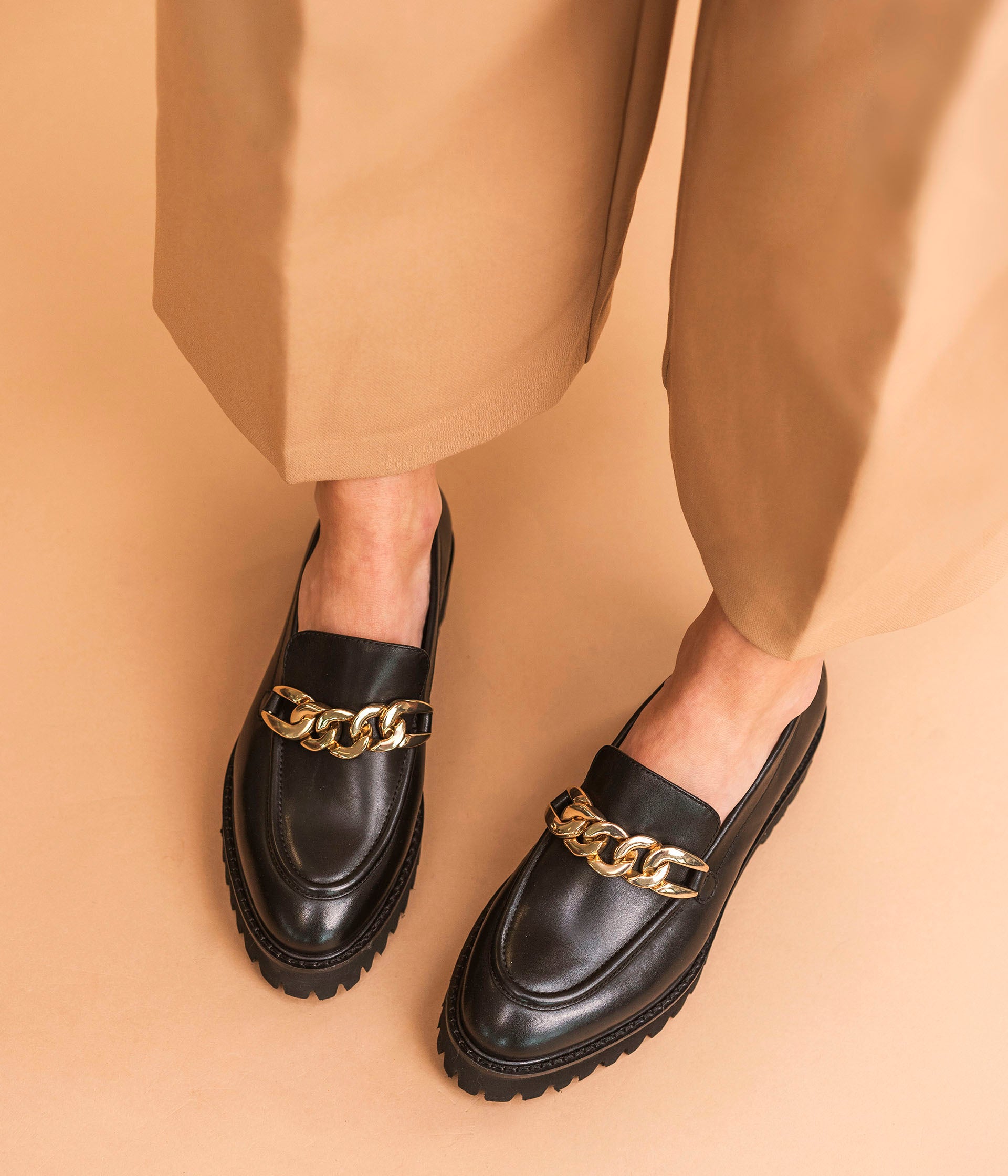 Mocassin femme sale grande taille