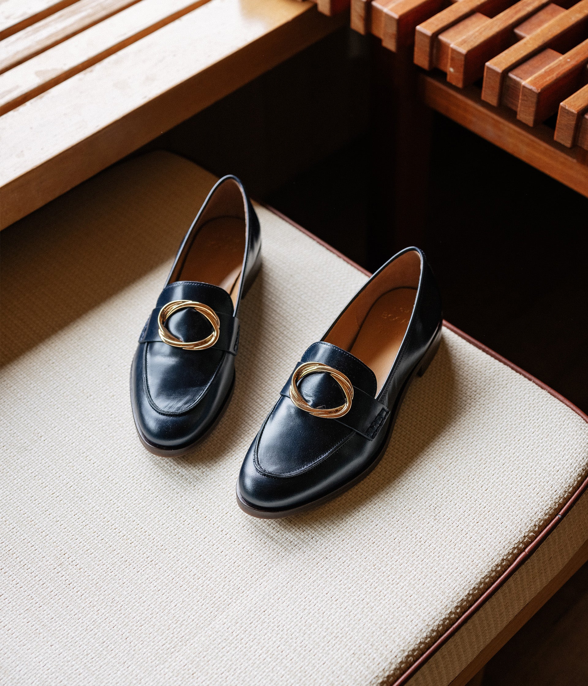 Mocassin femme bleu marine on sale