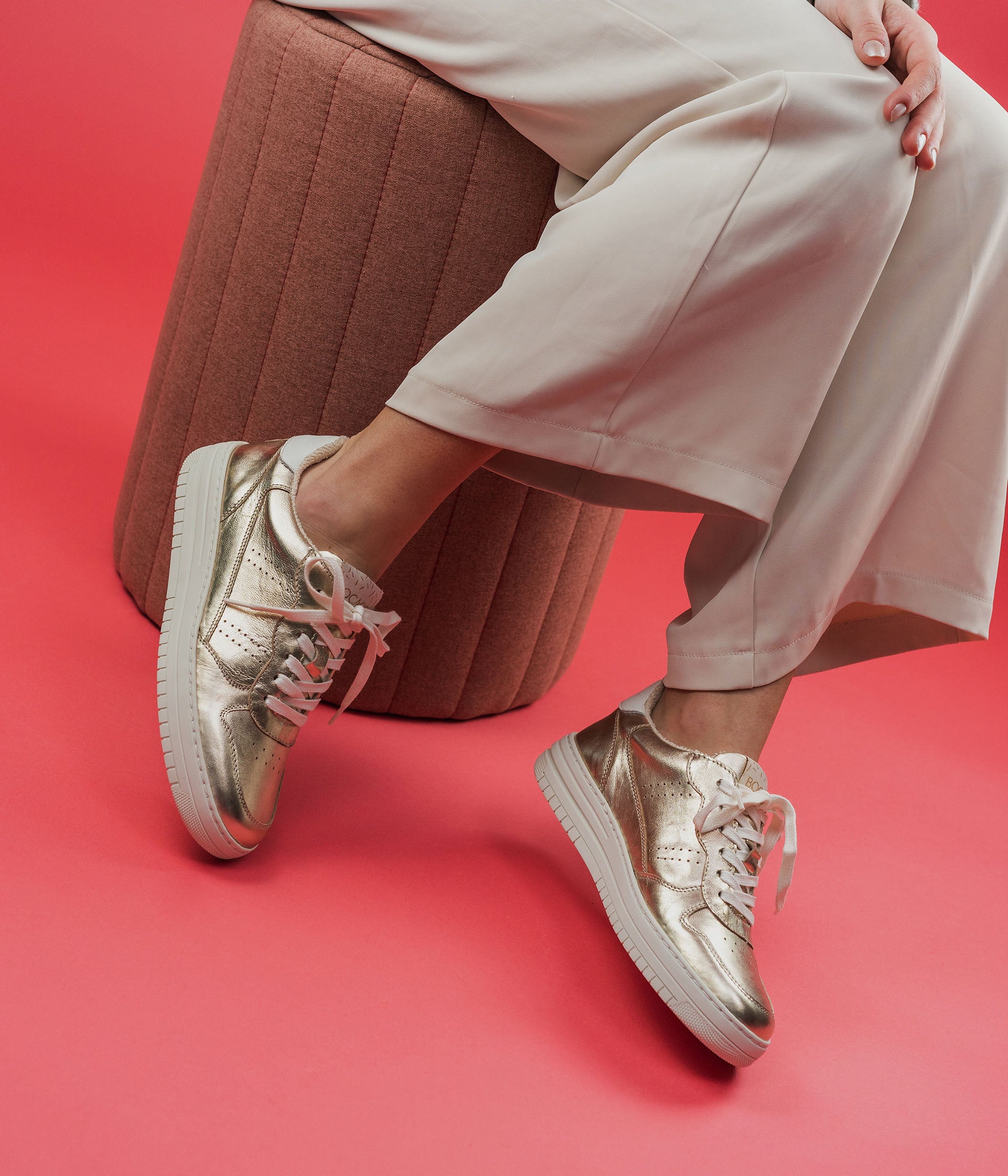 Basket metallise on sale femme