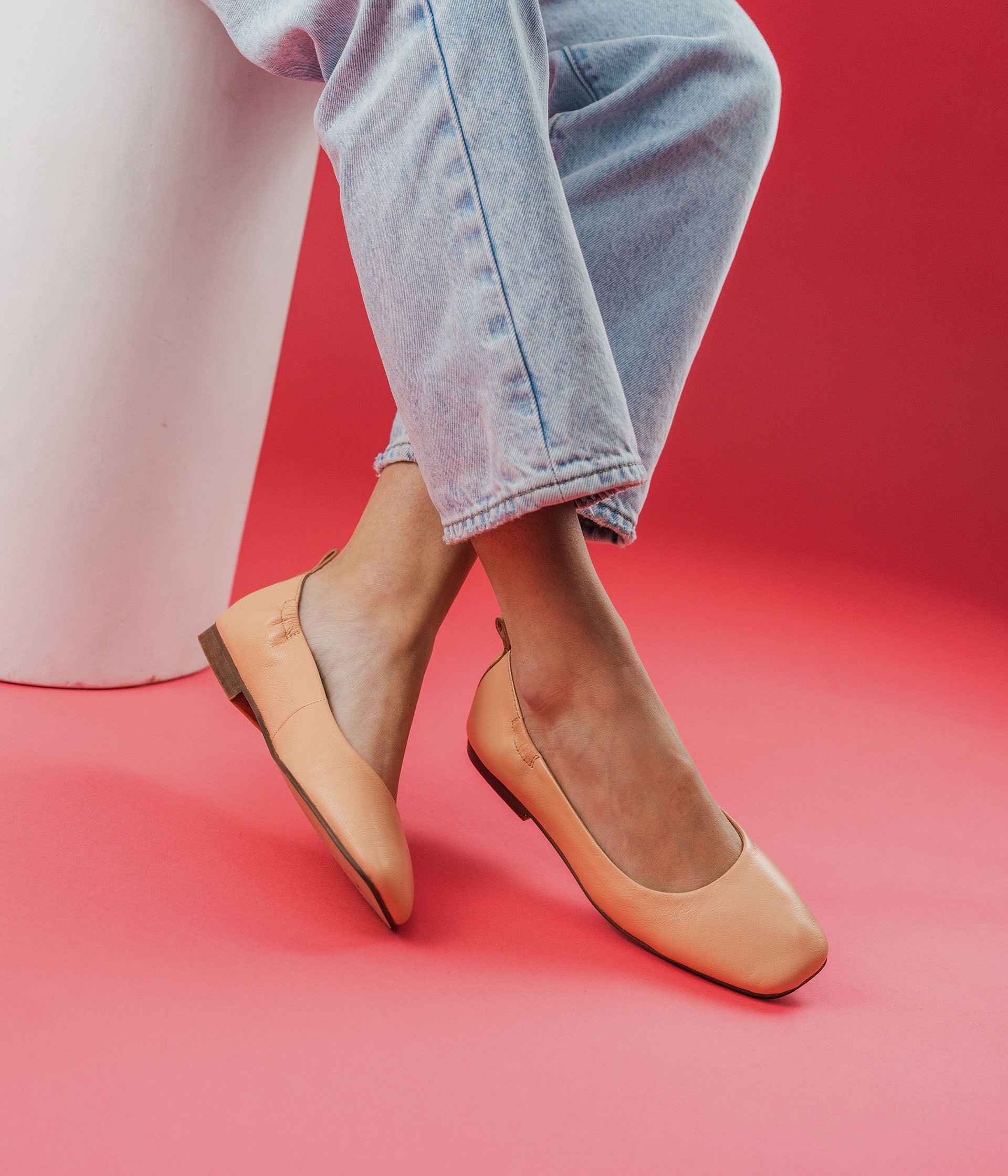 Ballerine best sale femme rouge