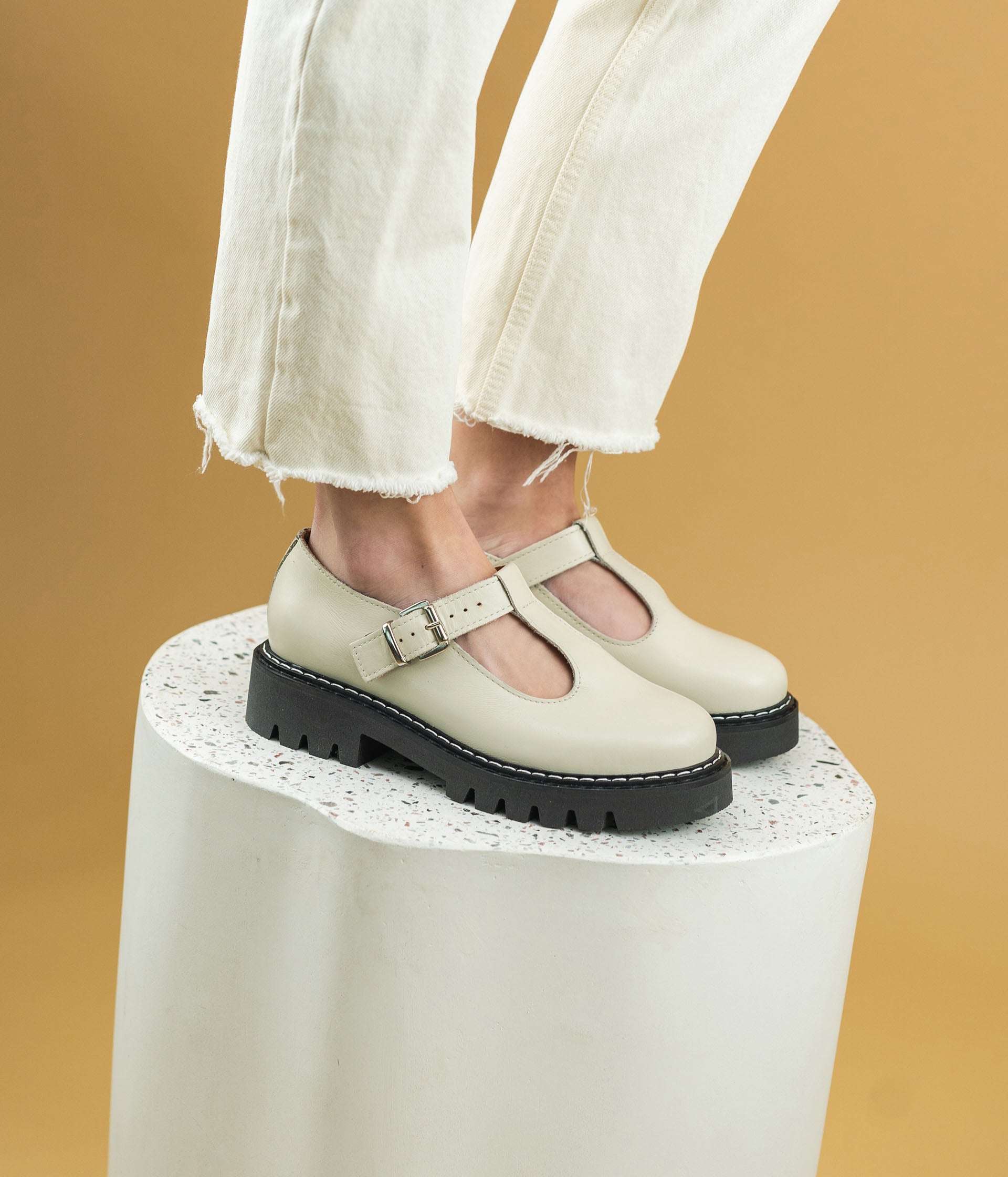 SALOME CARILLON BLANC CASS Derbies Mocassins Femme Bocage