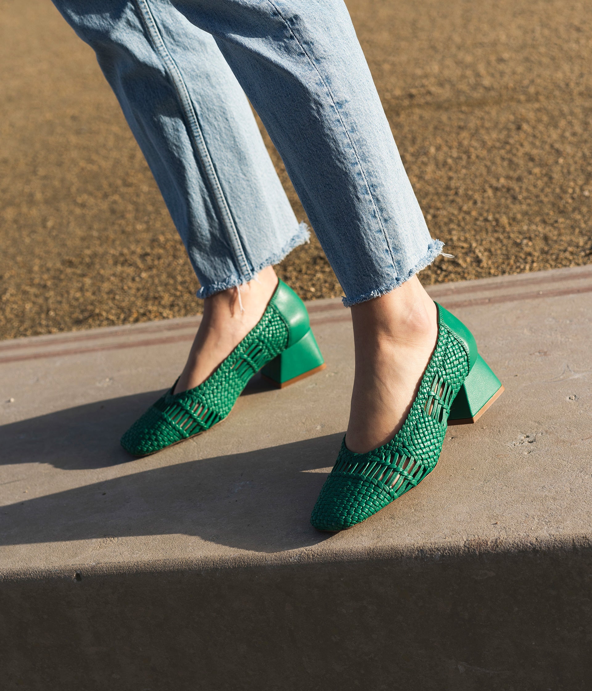 Ballerine talon carré cheap