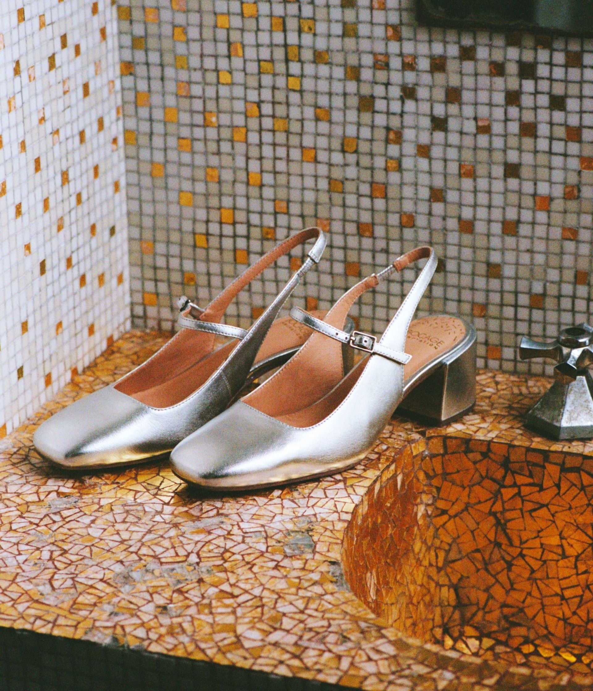 ESCARPIN DIANE ARGENT Escarpins Femme Bocage