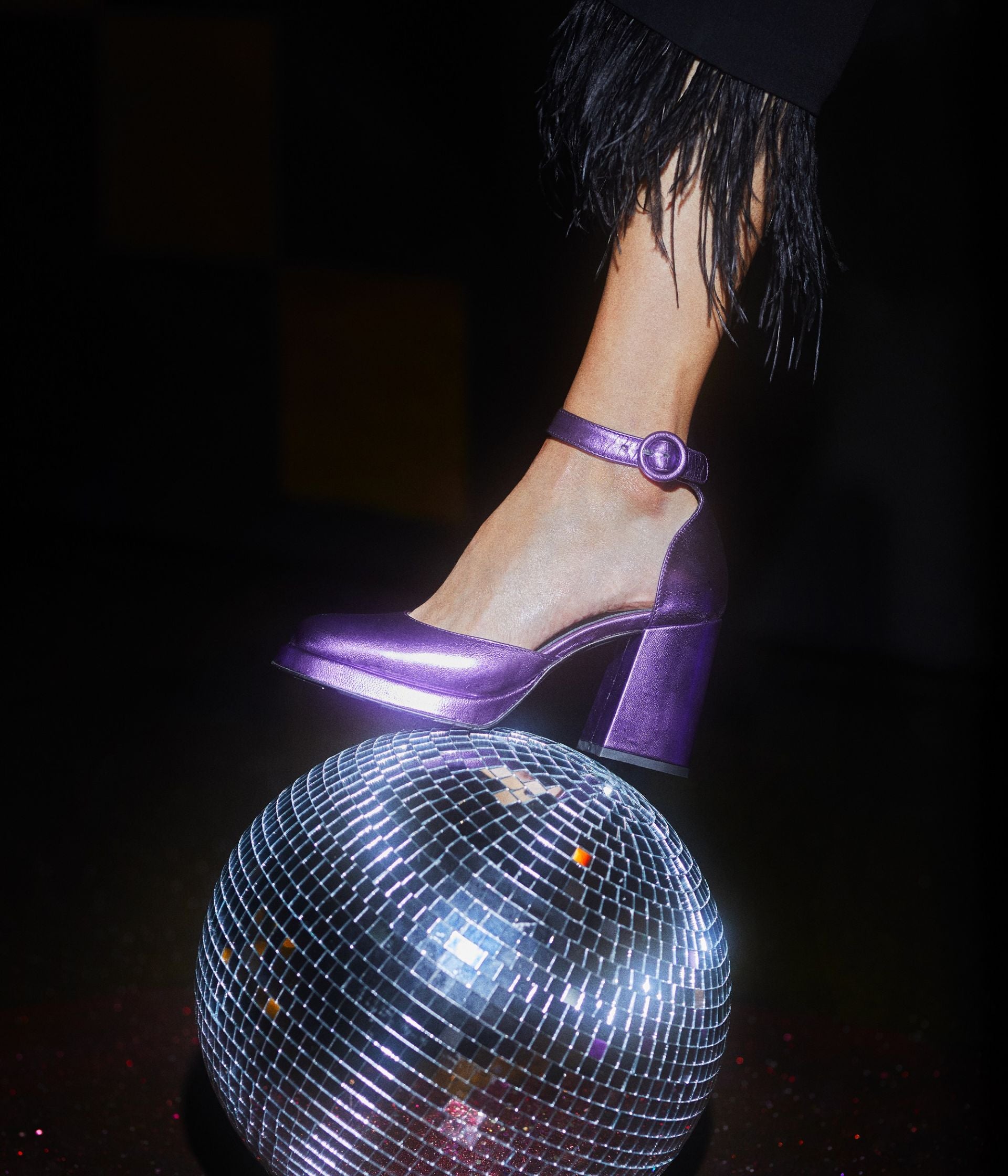 Chaussure violette femme talon online