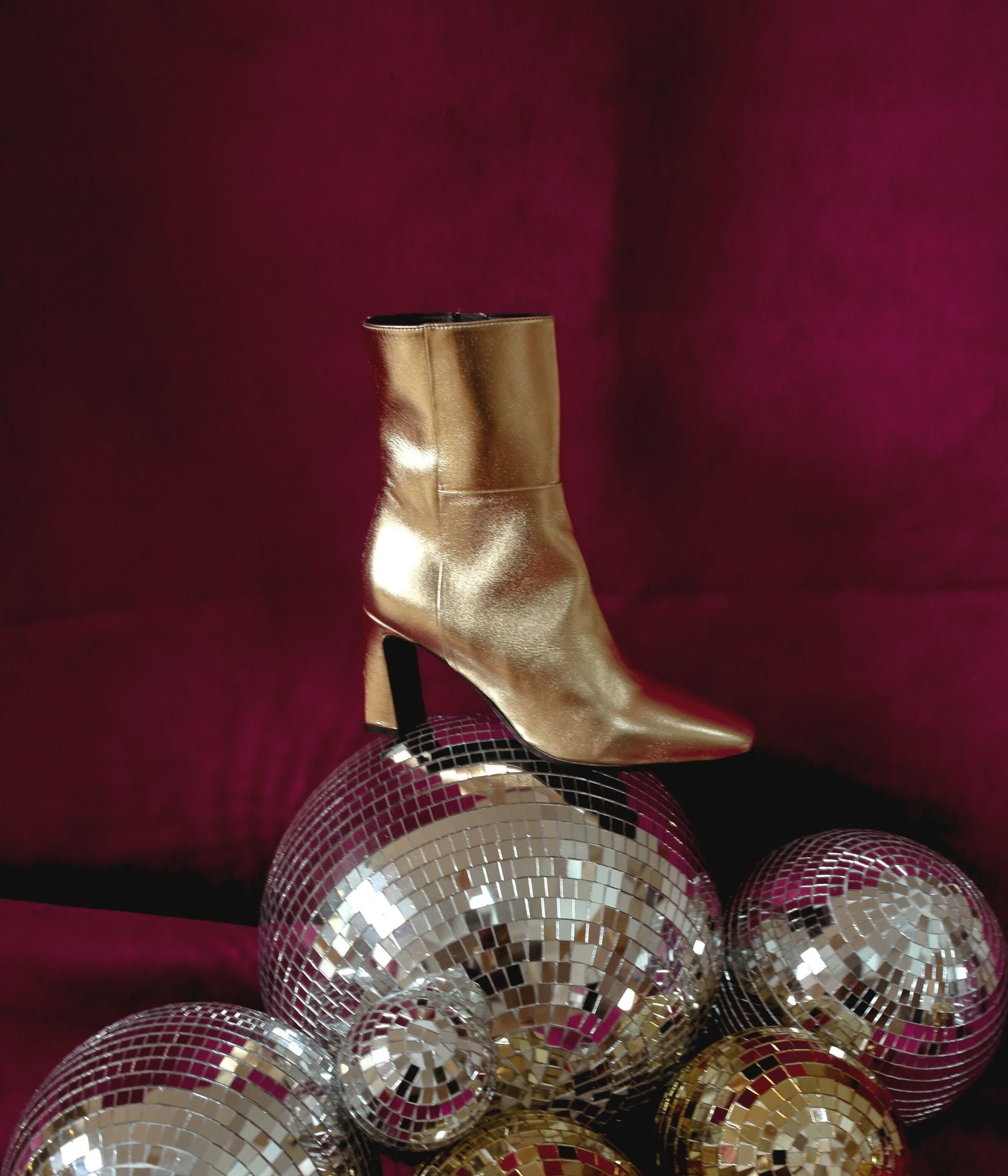 Bottines dorées bocage store