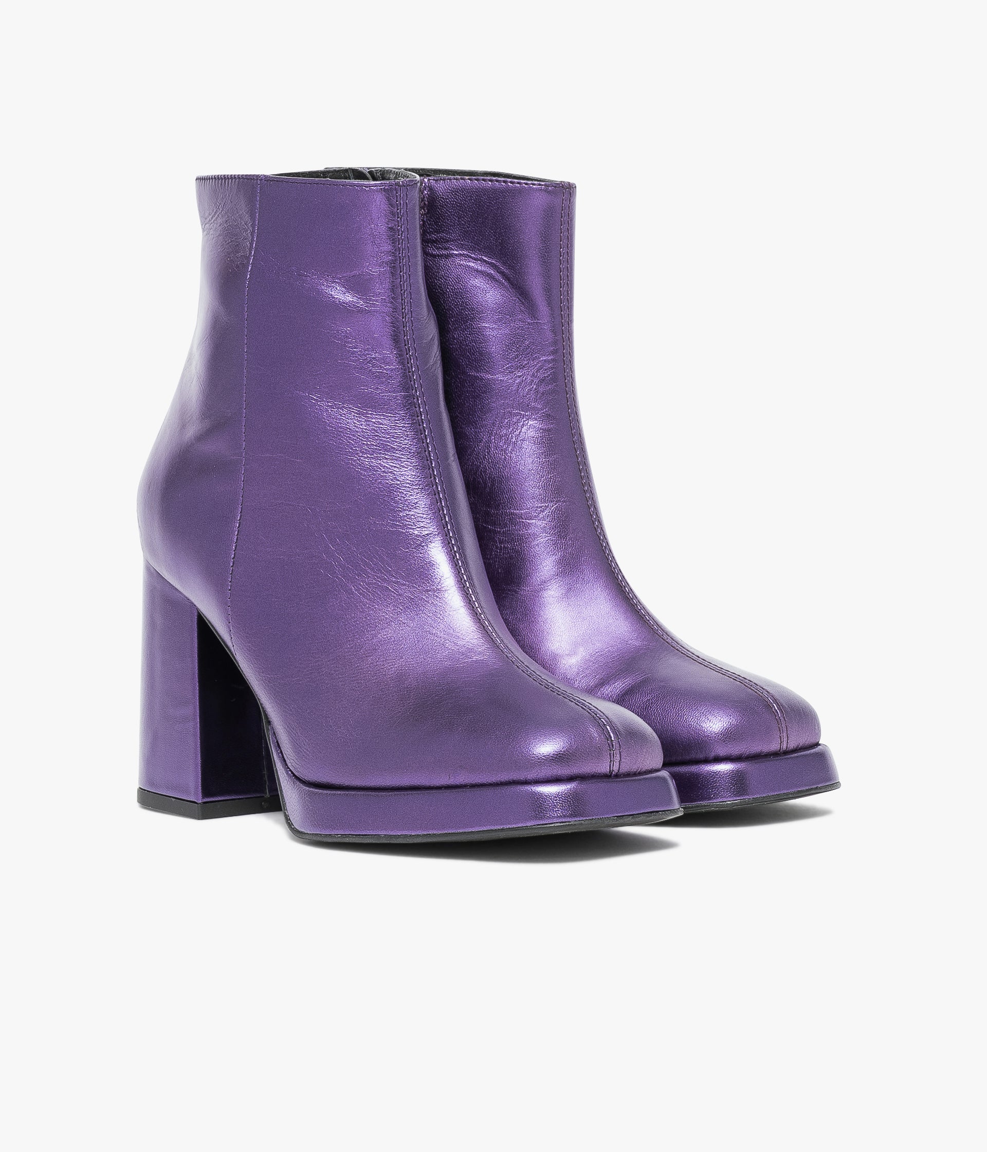 Bottines violettes clearance