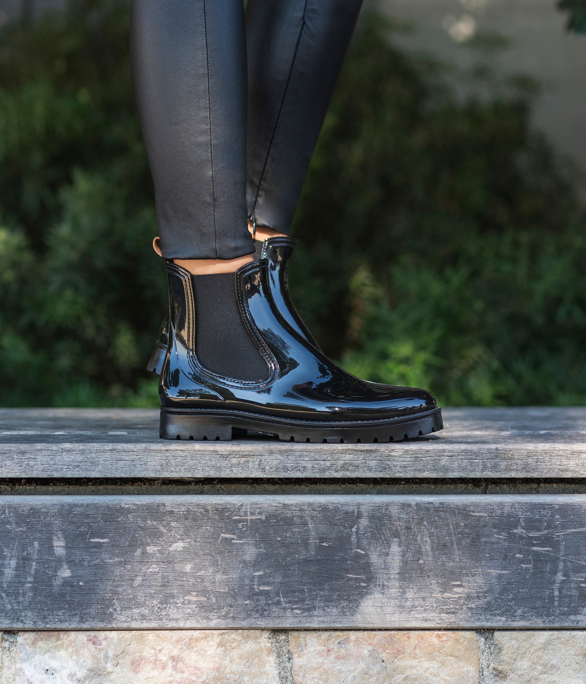 Bottines plastique top femme