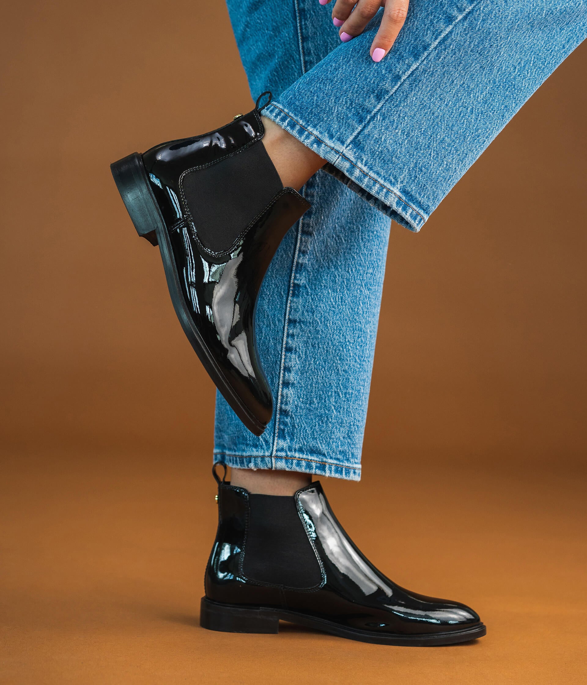 Chaussure femme noir vernis store