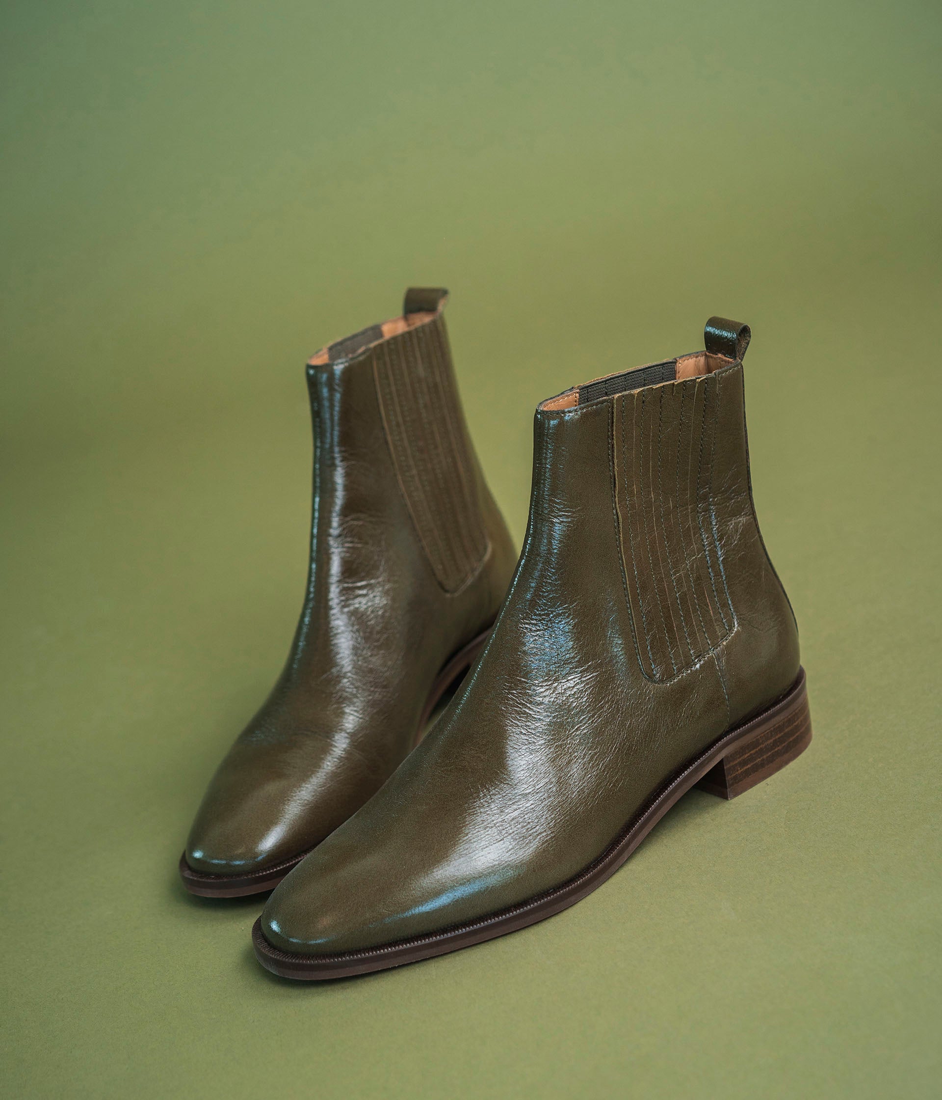 Boots femme vert hotsell