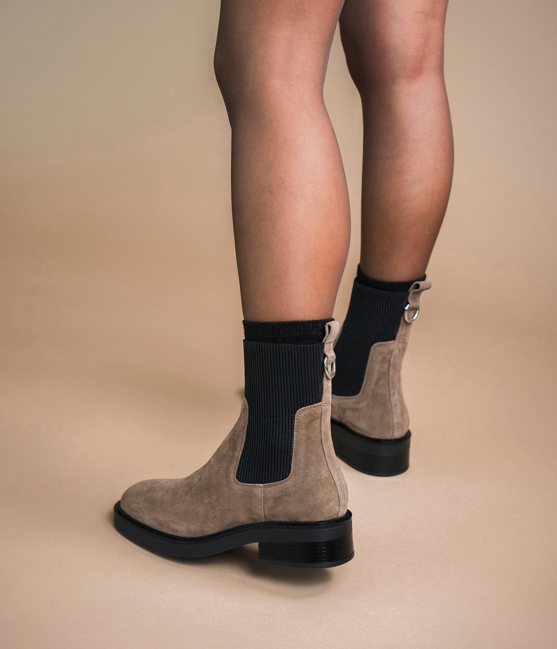 Bottines femme taupe best sale