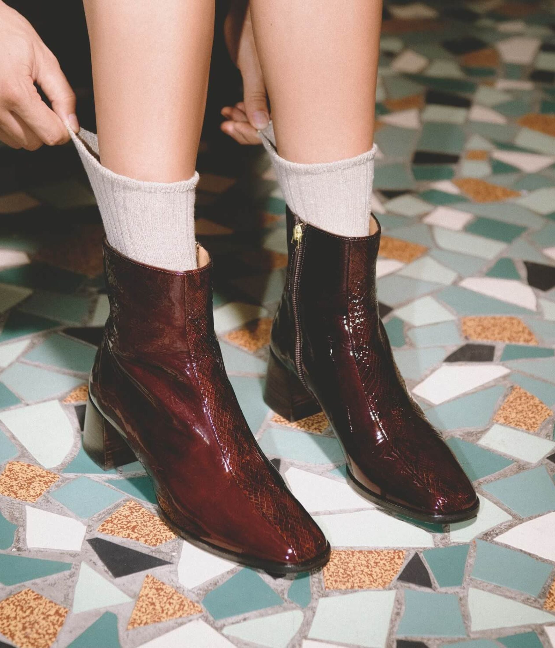 Bottines bocage camel discount