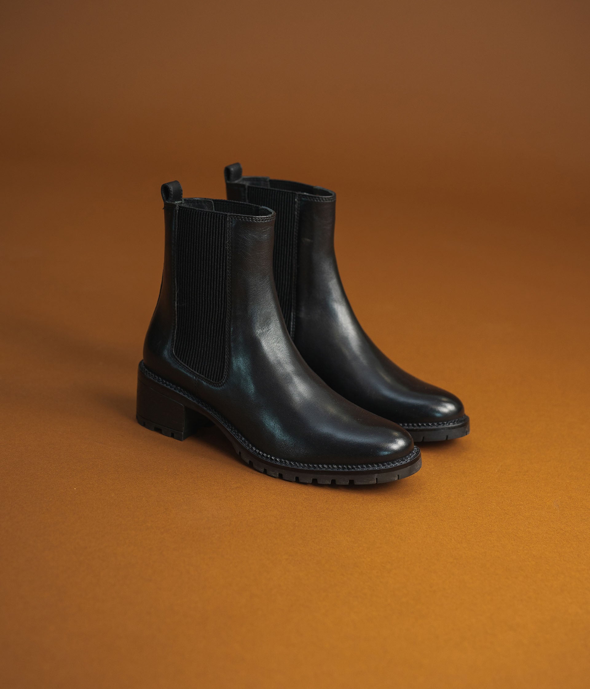 Bottines chelsea noires femme on sale