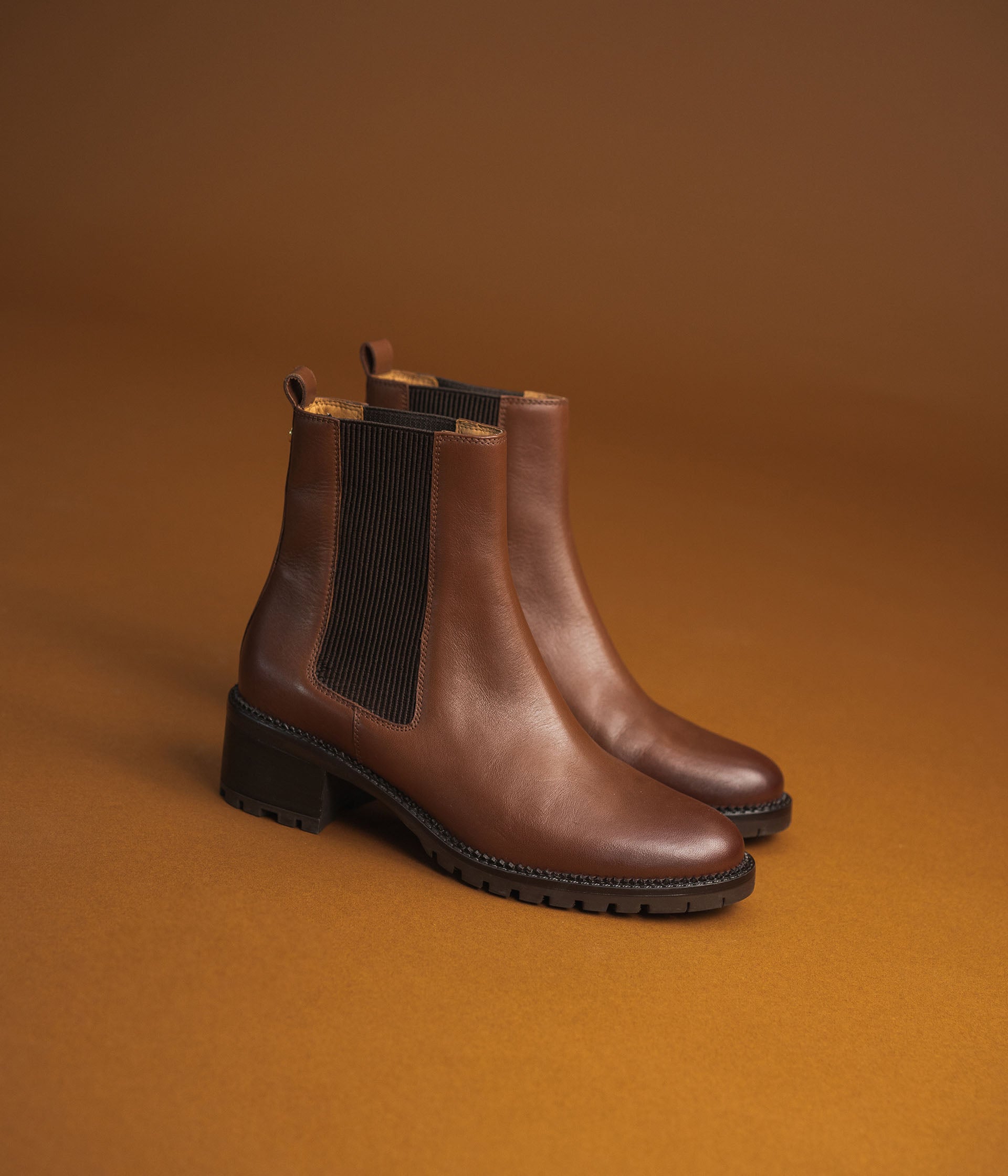 Chelsea boots cognac femme shop
