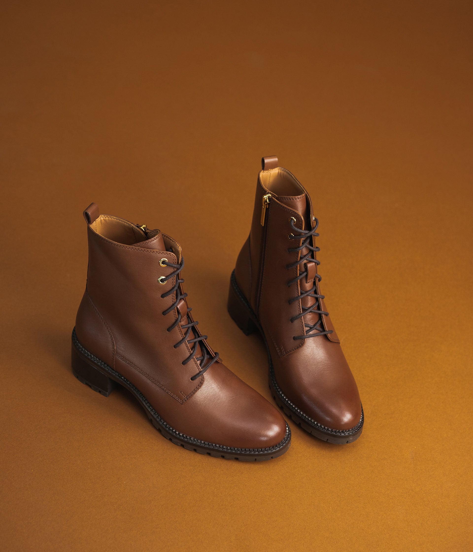 Boots lacets femme cuir outlet