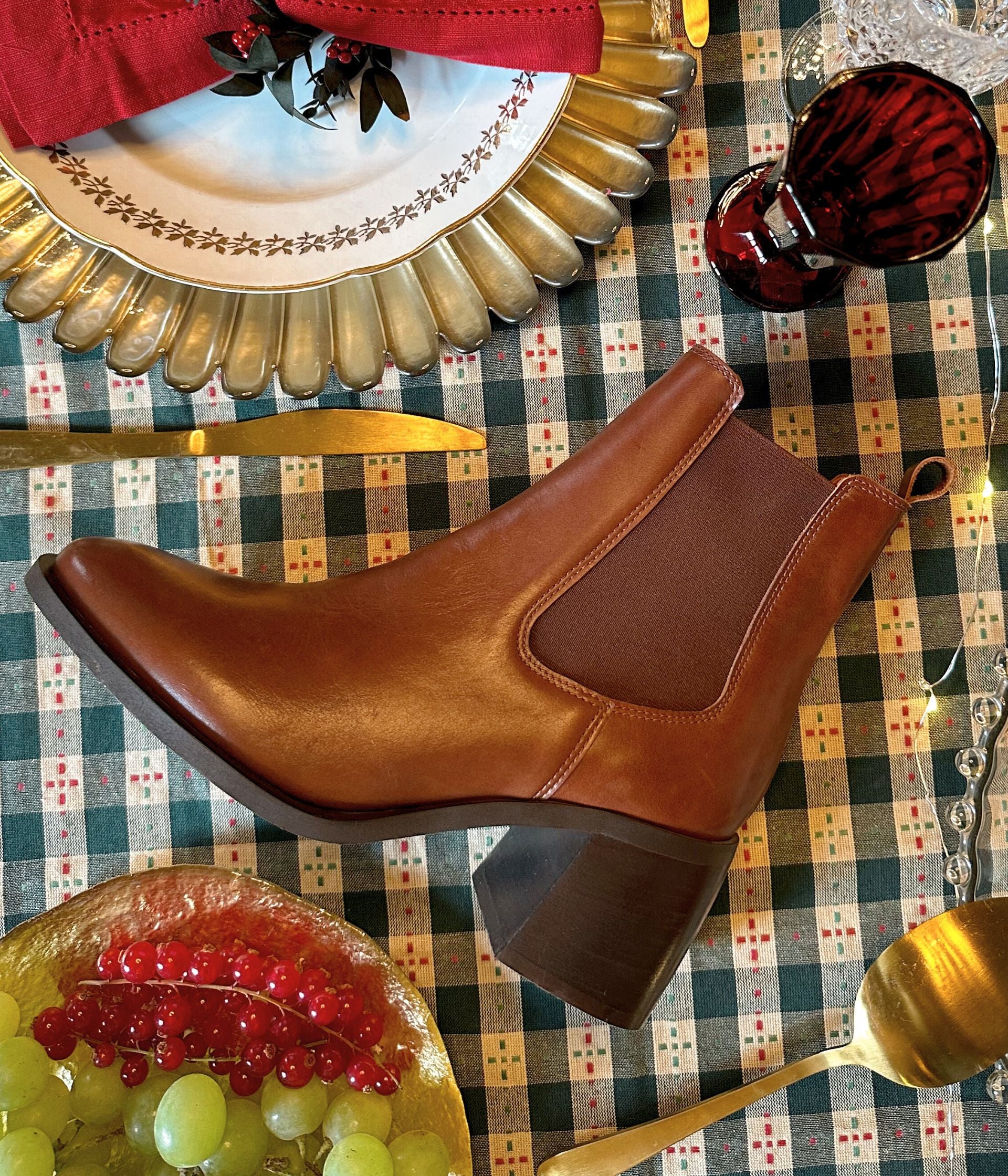 Bottine femme cognac outlet