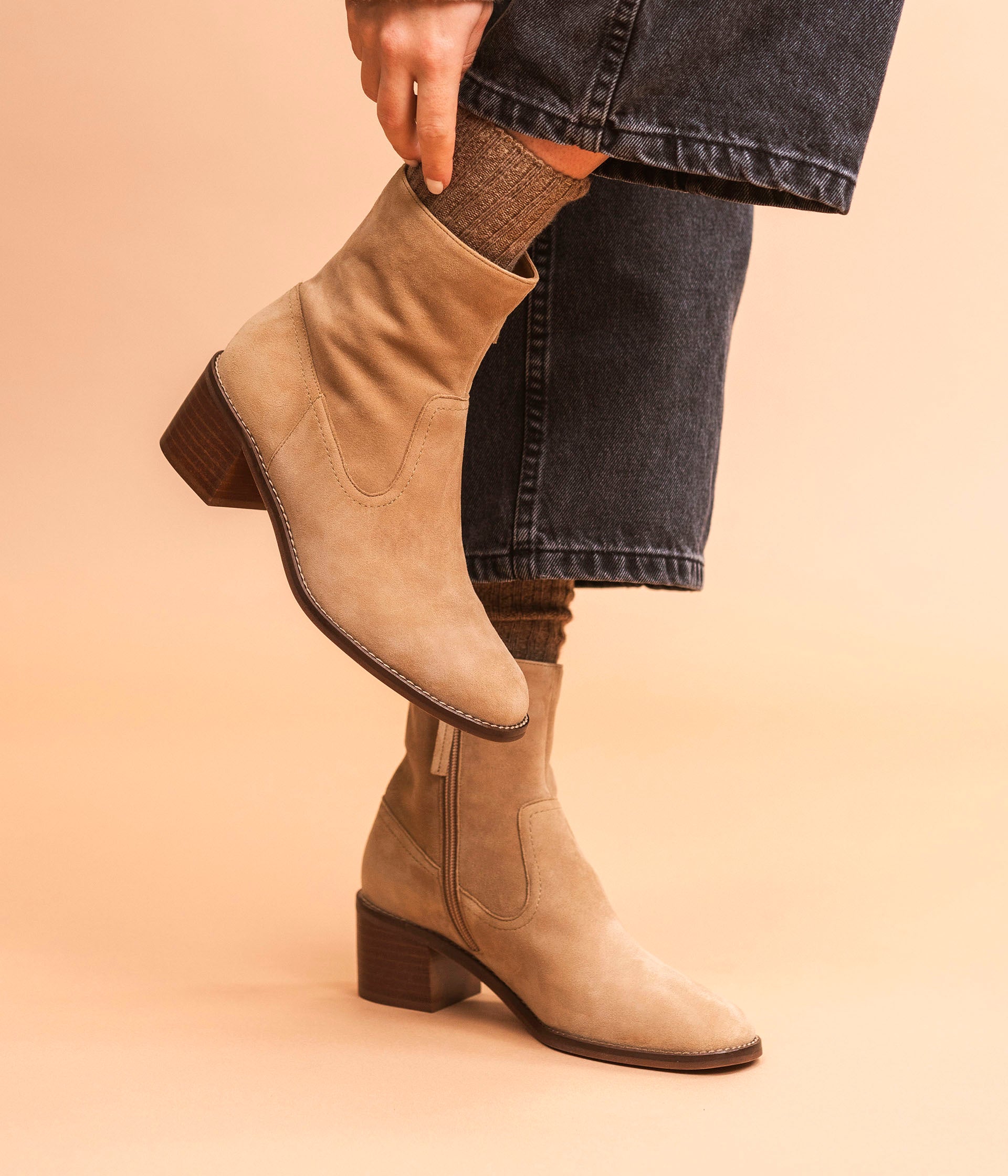 BOOTS TALMA BEIGE Boots Femme Bocage