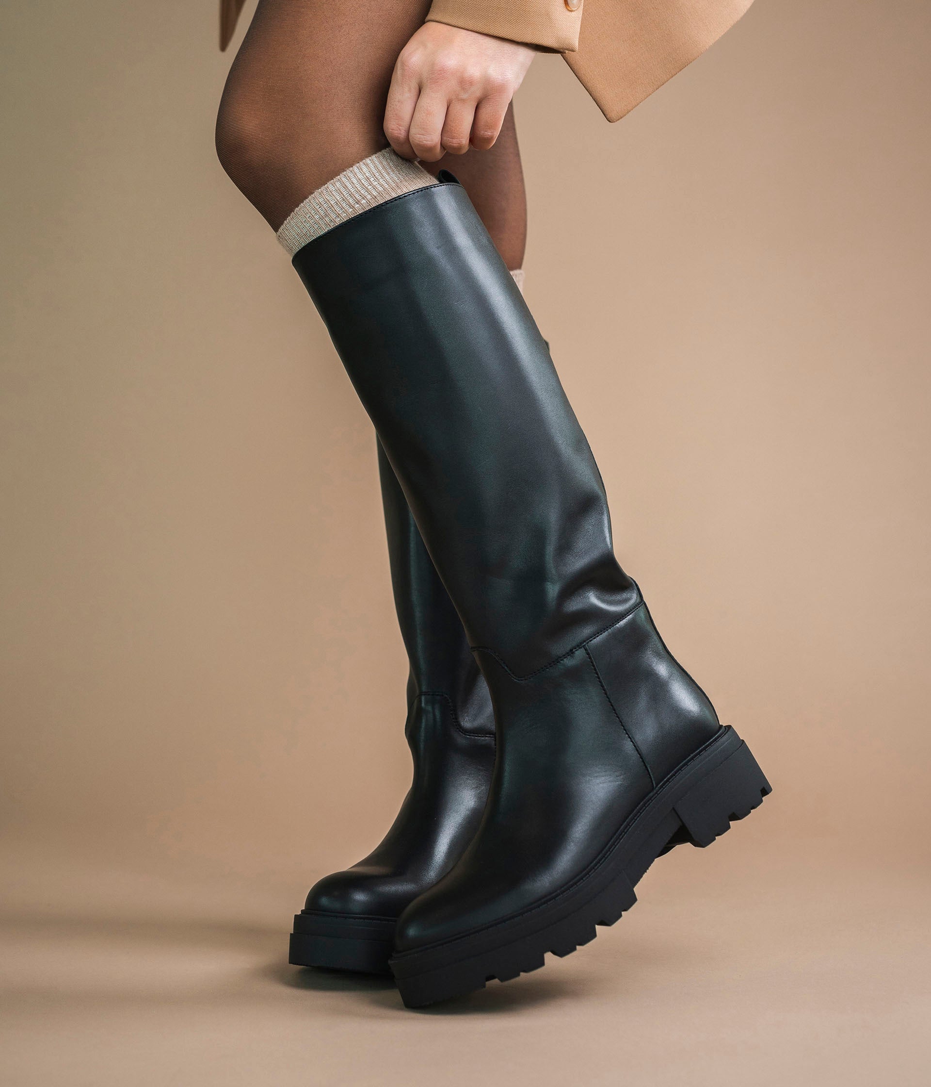 Bottines cavalières 2024 femme cuir