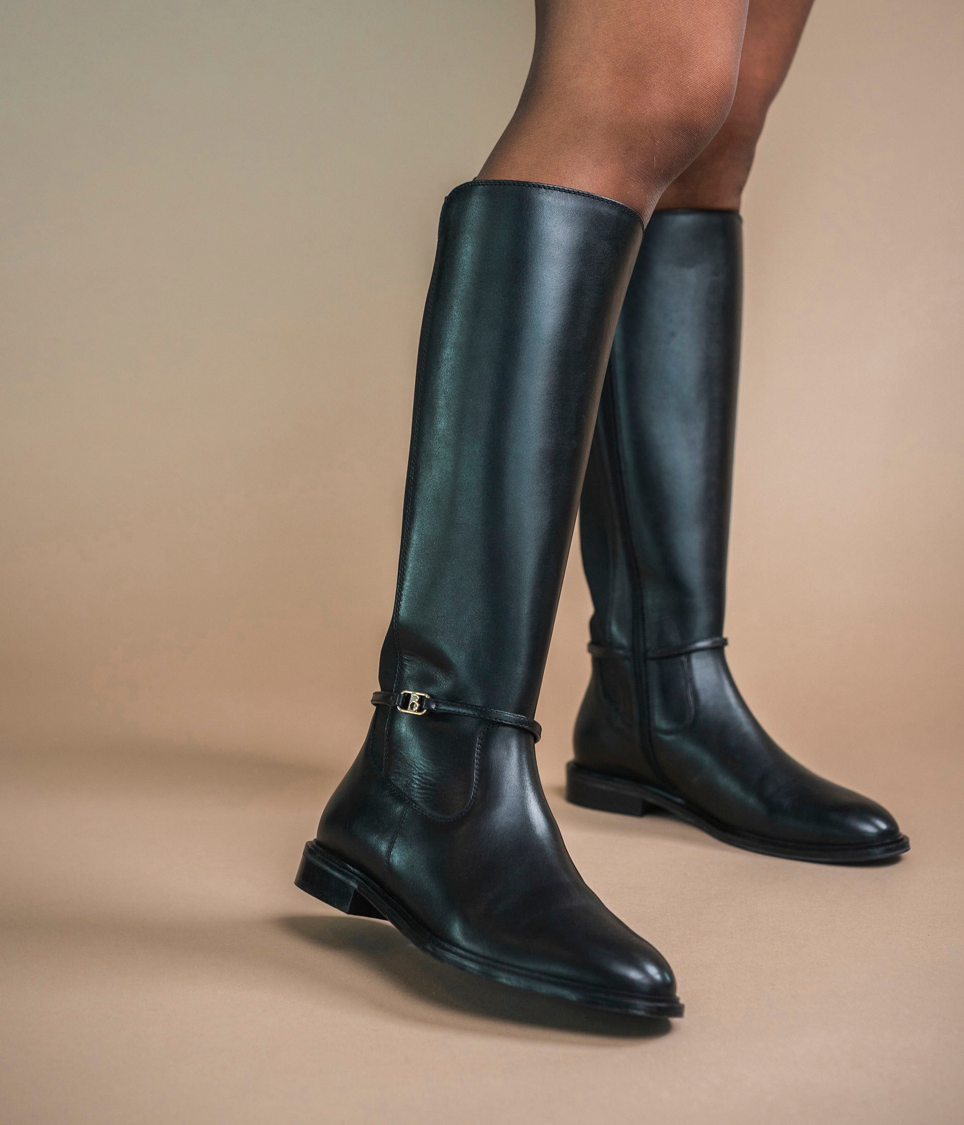 Botte longue noir cheap