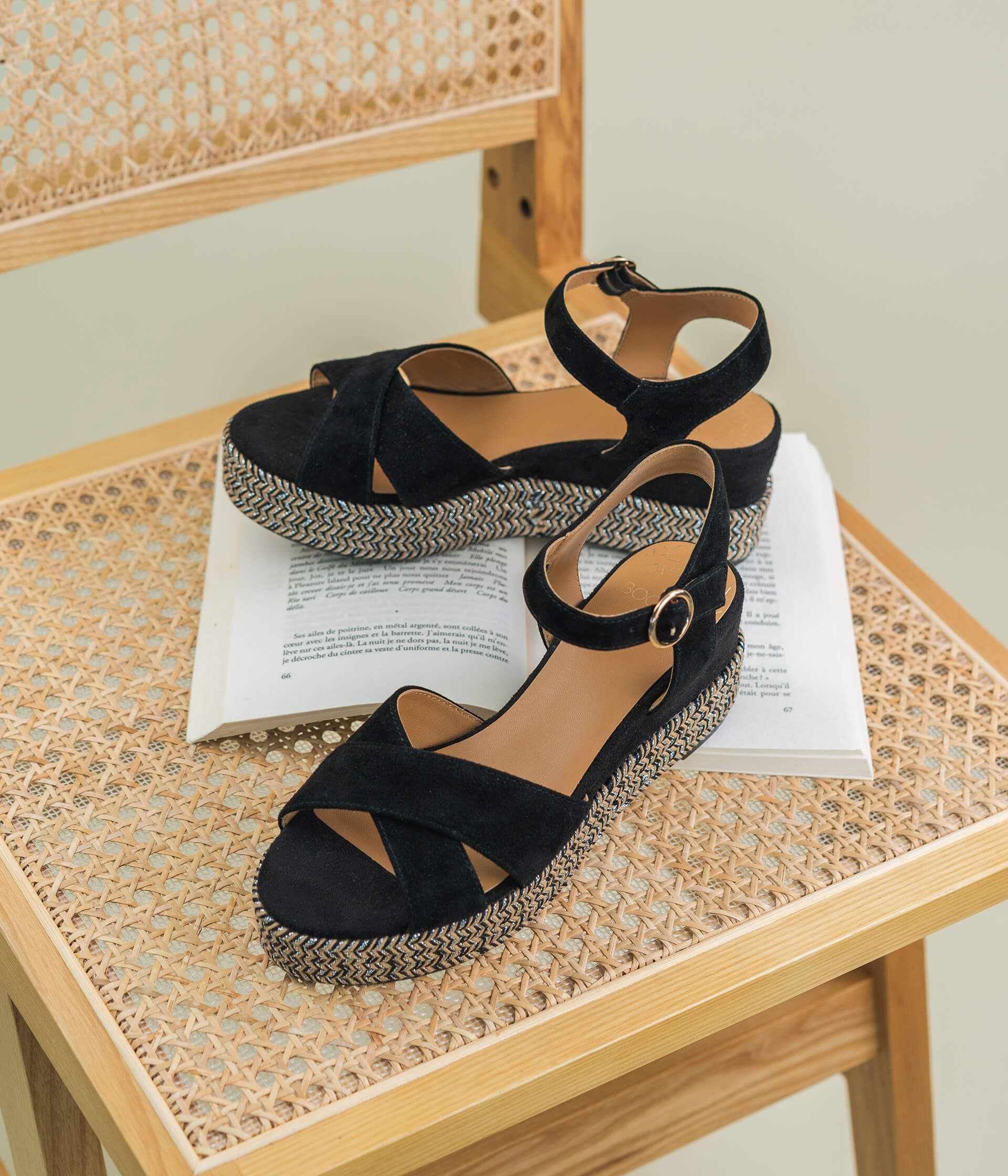 SANDALE HELIOS NOIR Sandales Femme Bocage