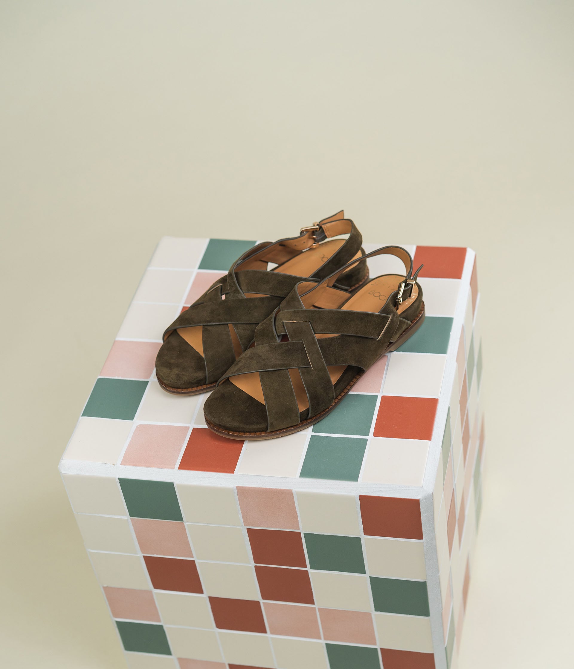 Sandale on sale kaki femme