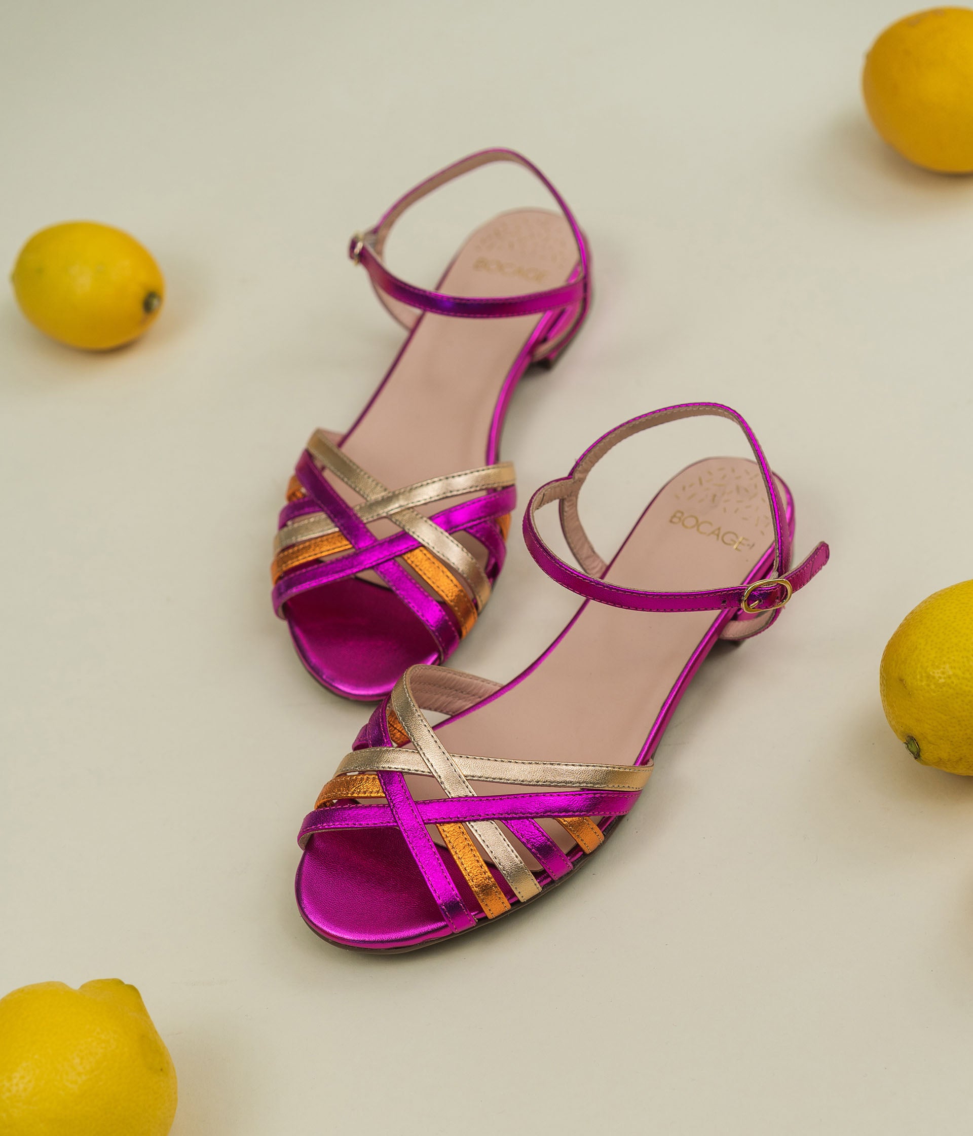 Sandale multicolore femme clearance