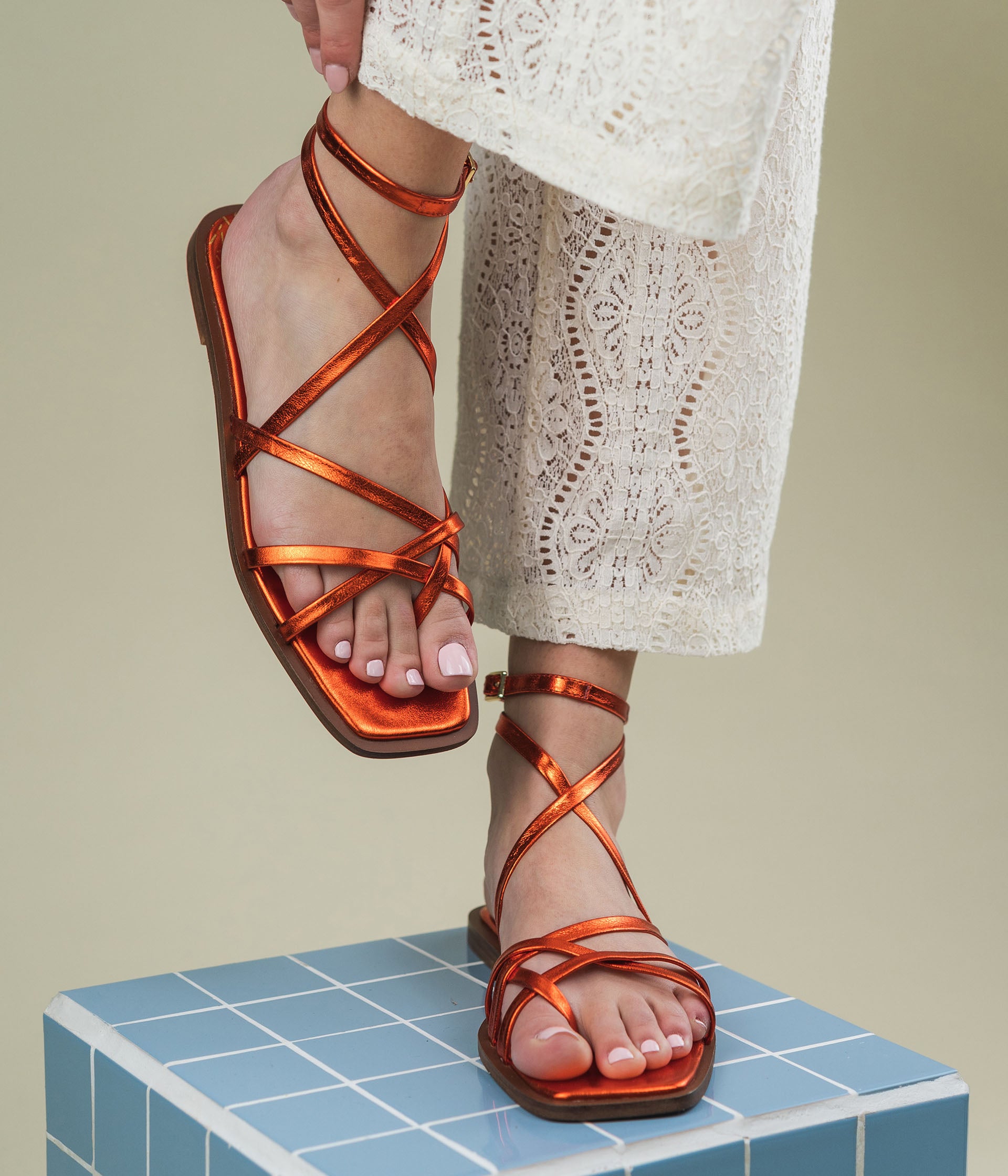 Chaussure ouverte plate femme new arrivals