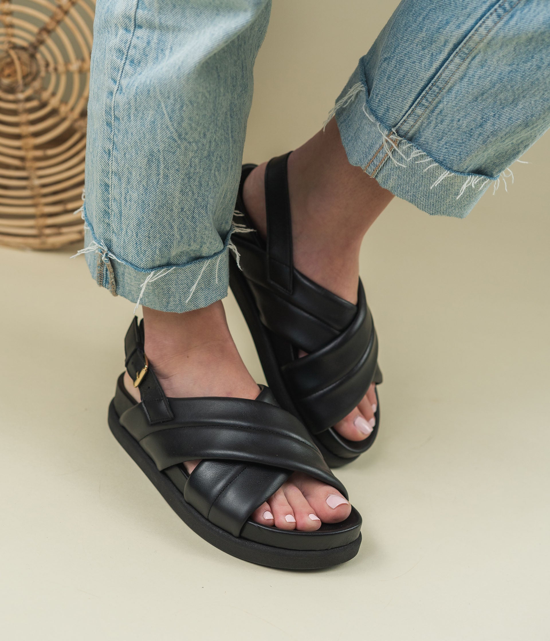 SANDALE JANGO NOIR Sandales Femme Bocage