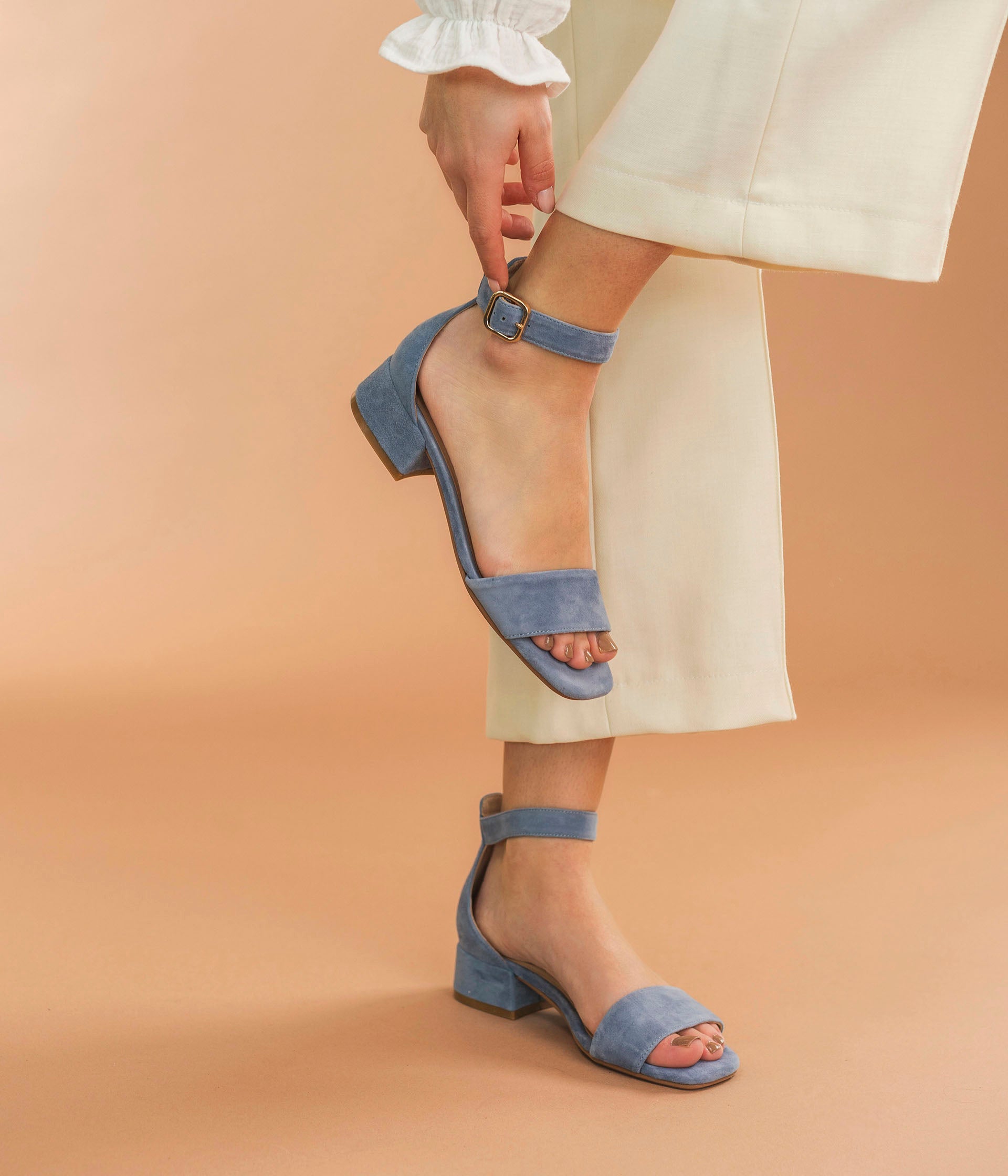 SANDALE GRETA BLEU Sandales Femme Bocage
