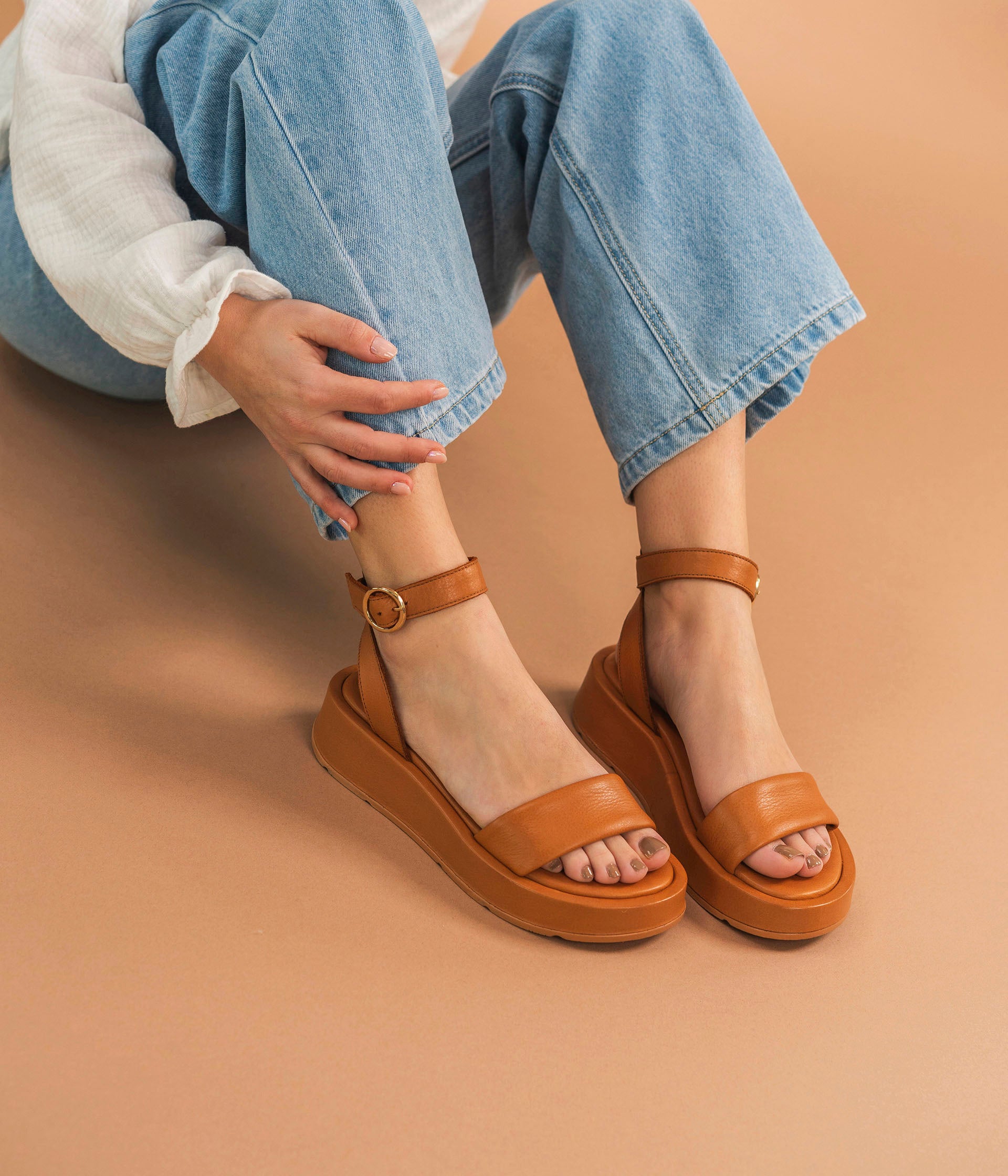 Compensées femme camel sales