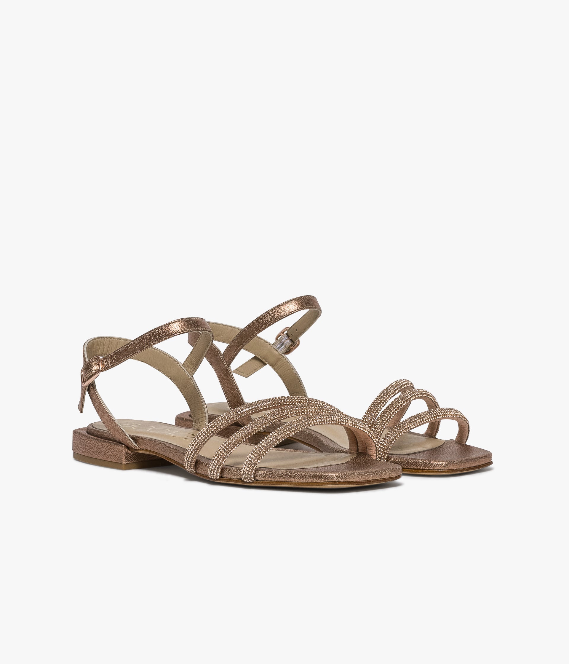 SANDALE GABIN ROSE DORE Sandales Femme Bocage