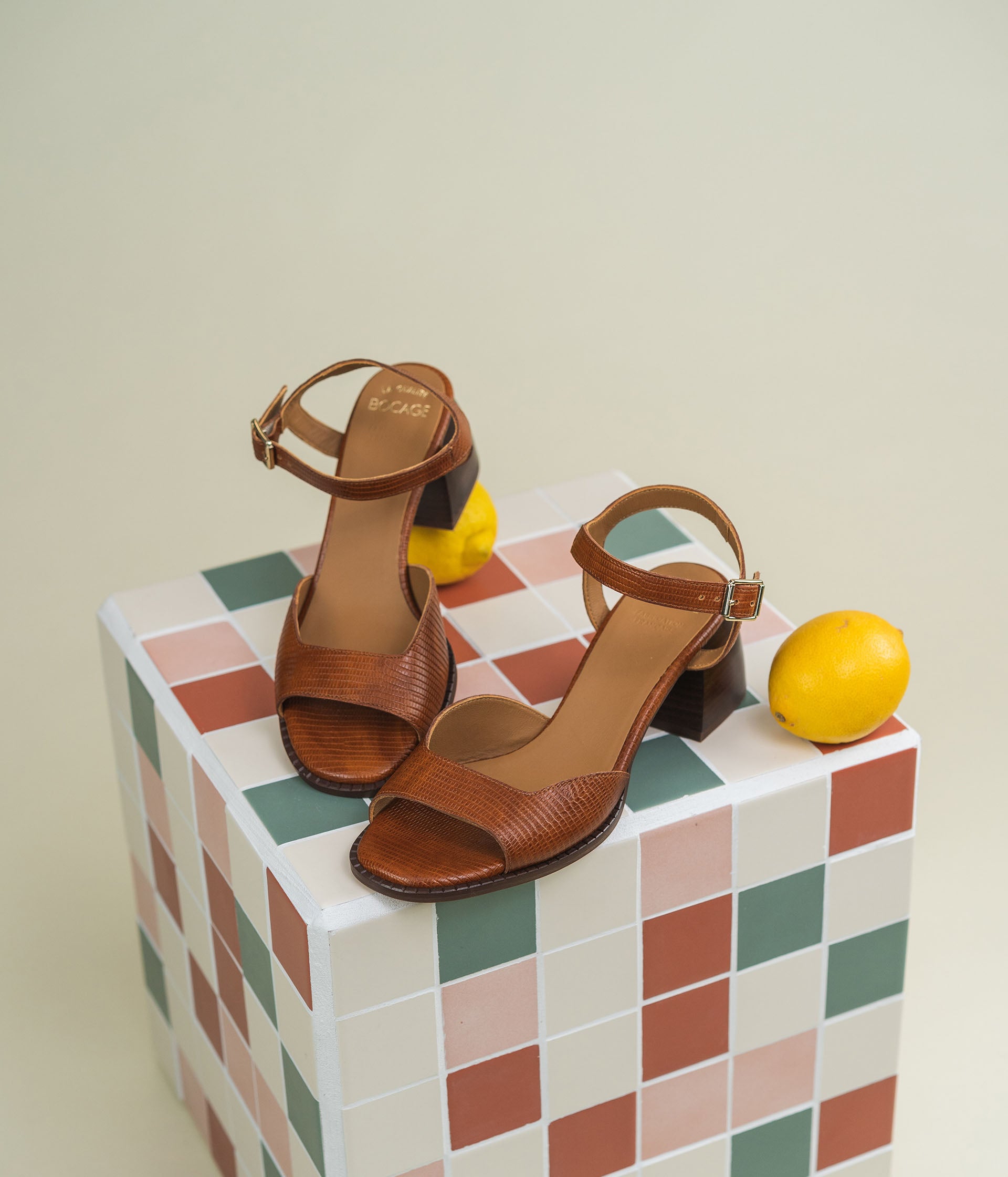 SANDALE HANSEL COGNAC Bocage Femme Bocage