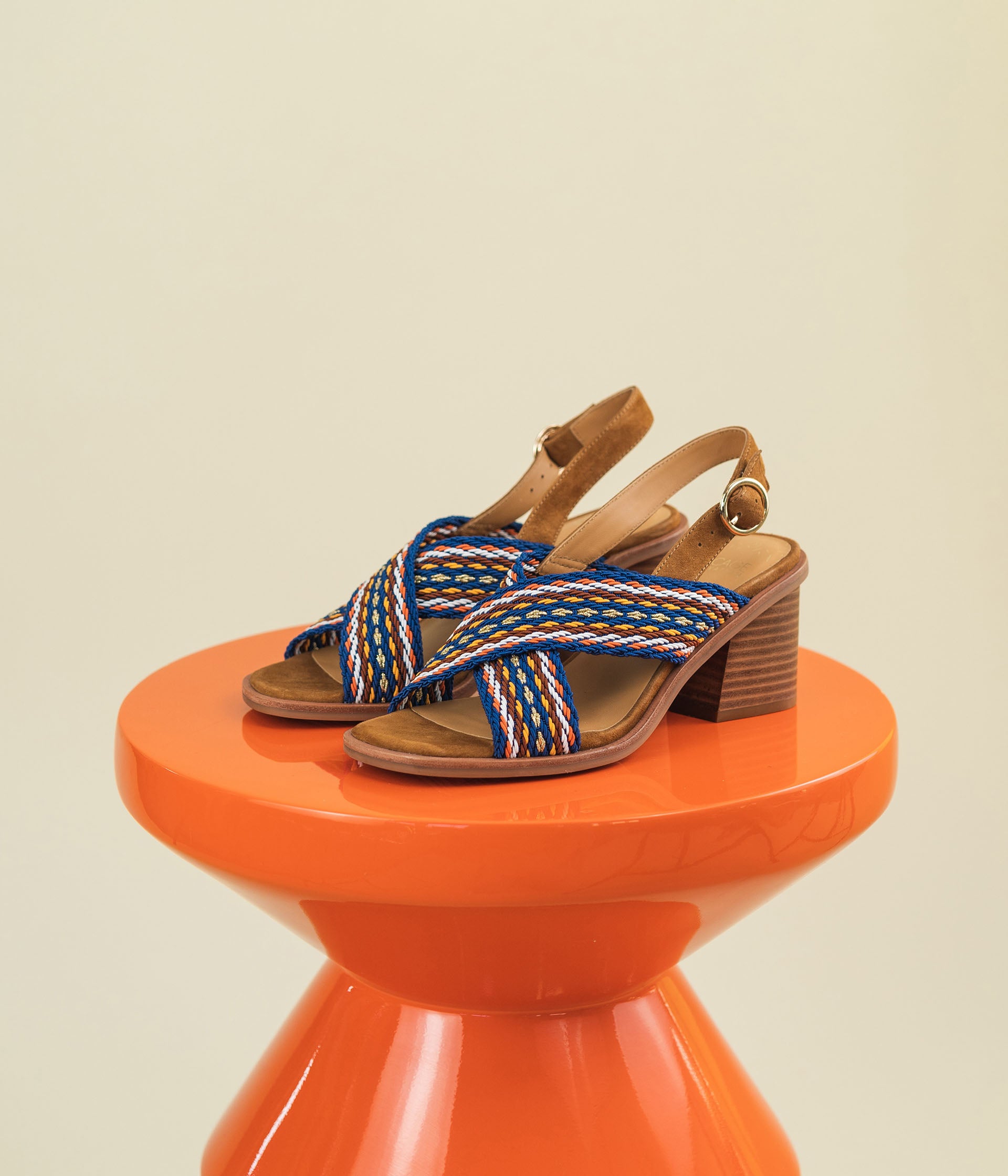 SANDALE HIRMA MULTICOLORE Sandales talon Femme Bocage
