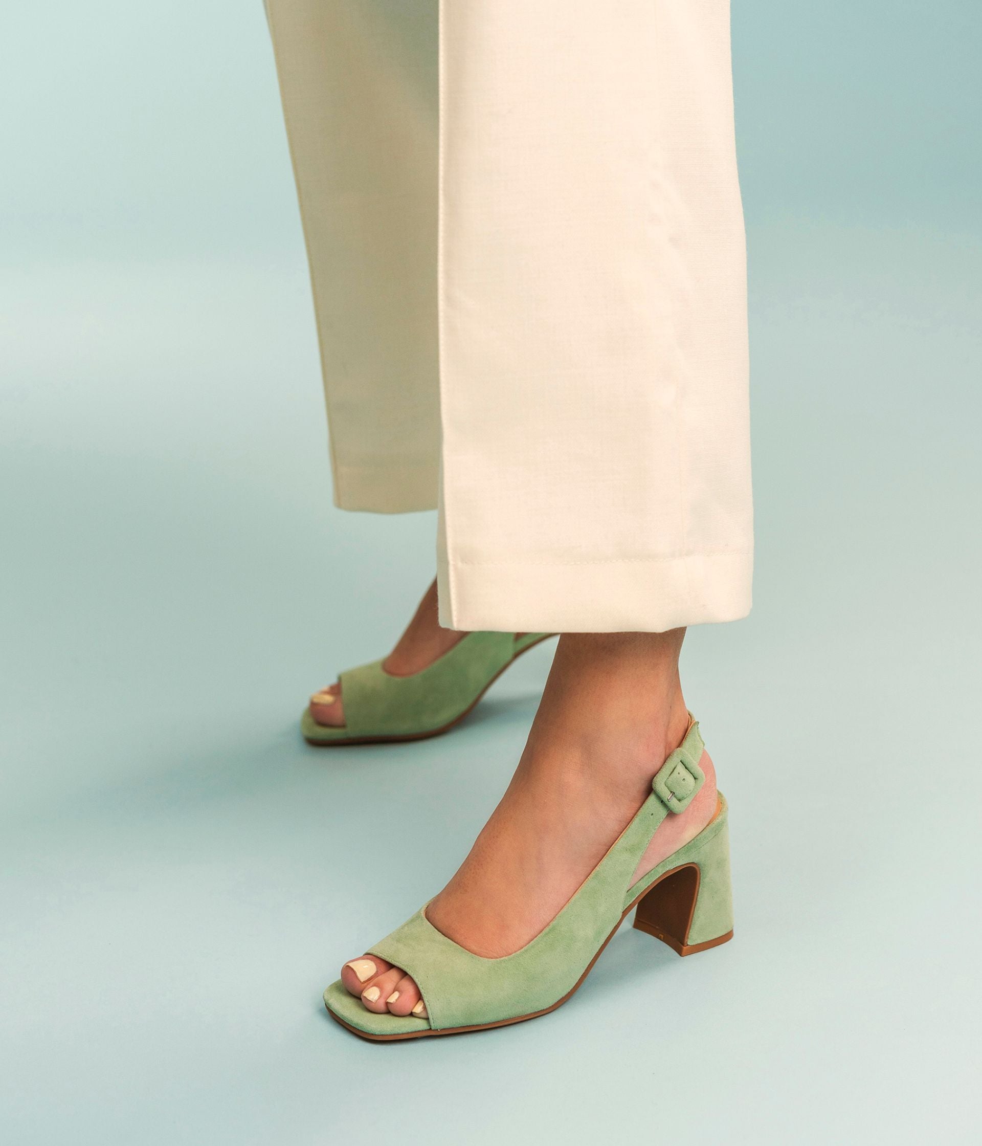 Sandales femme vertes shop