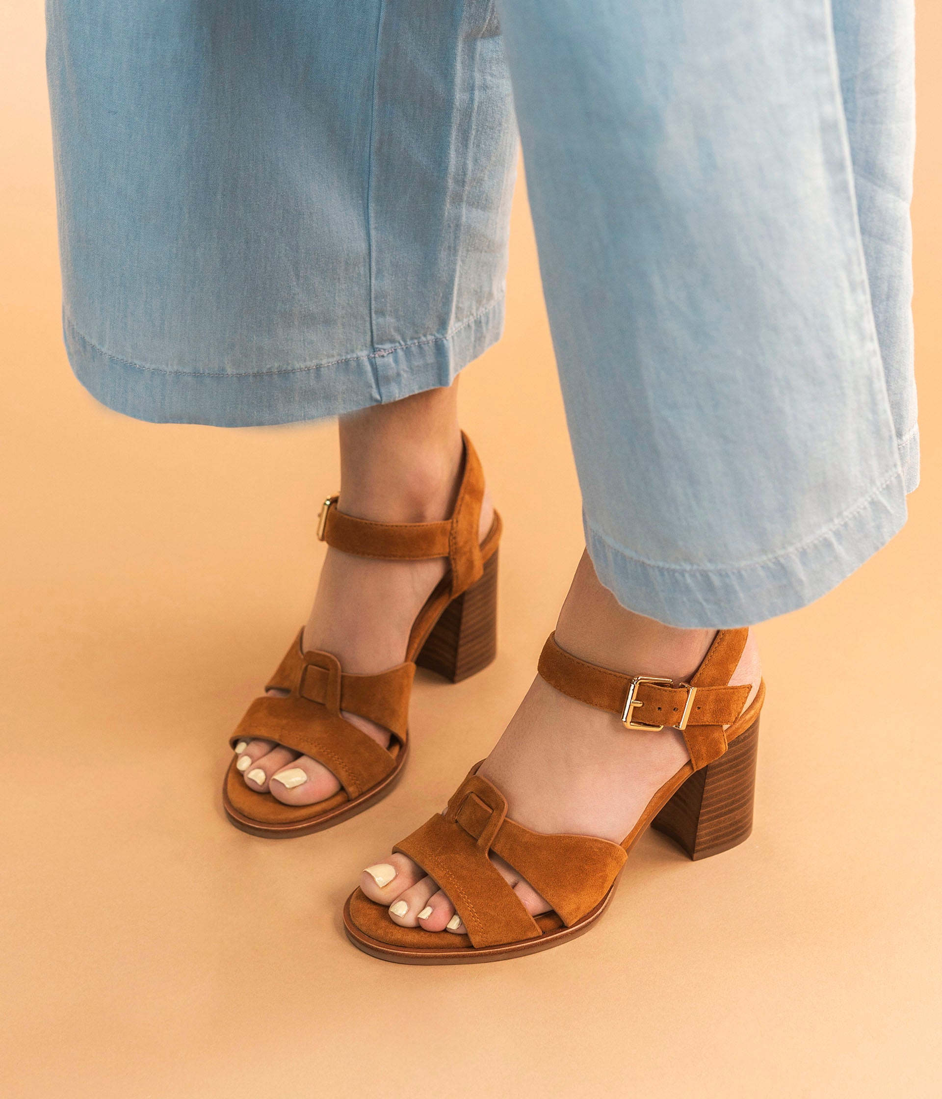 SANDALE PAOLINE COGNAC Sandales Femme Bocage