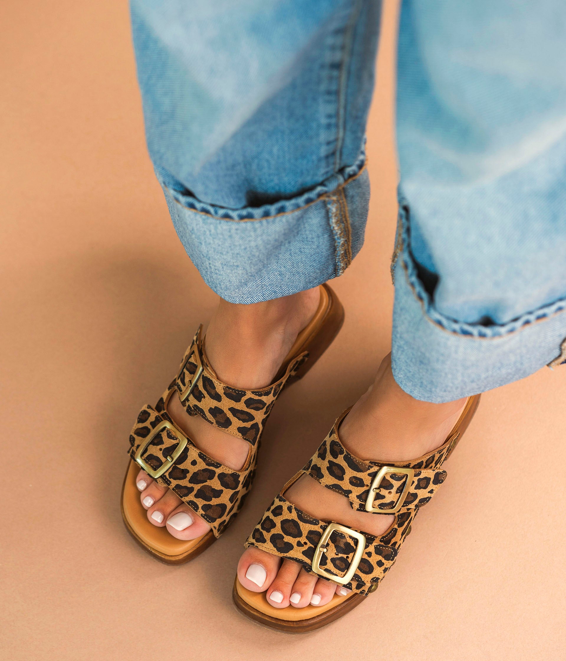 Mule leopard femme clearance