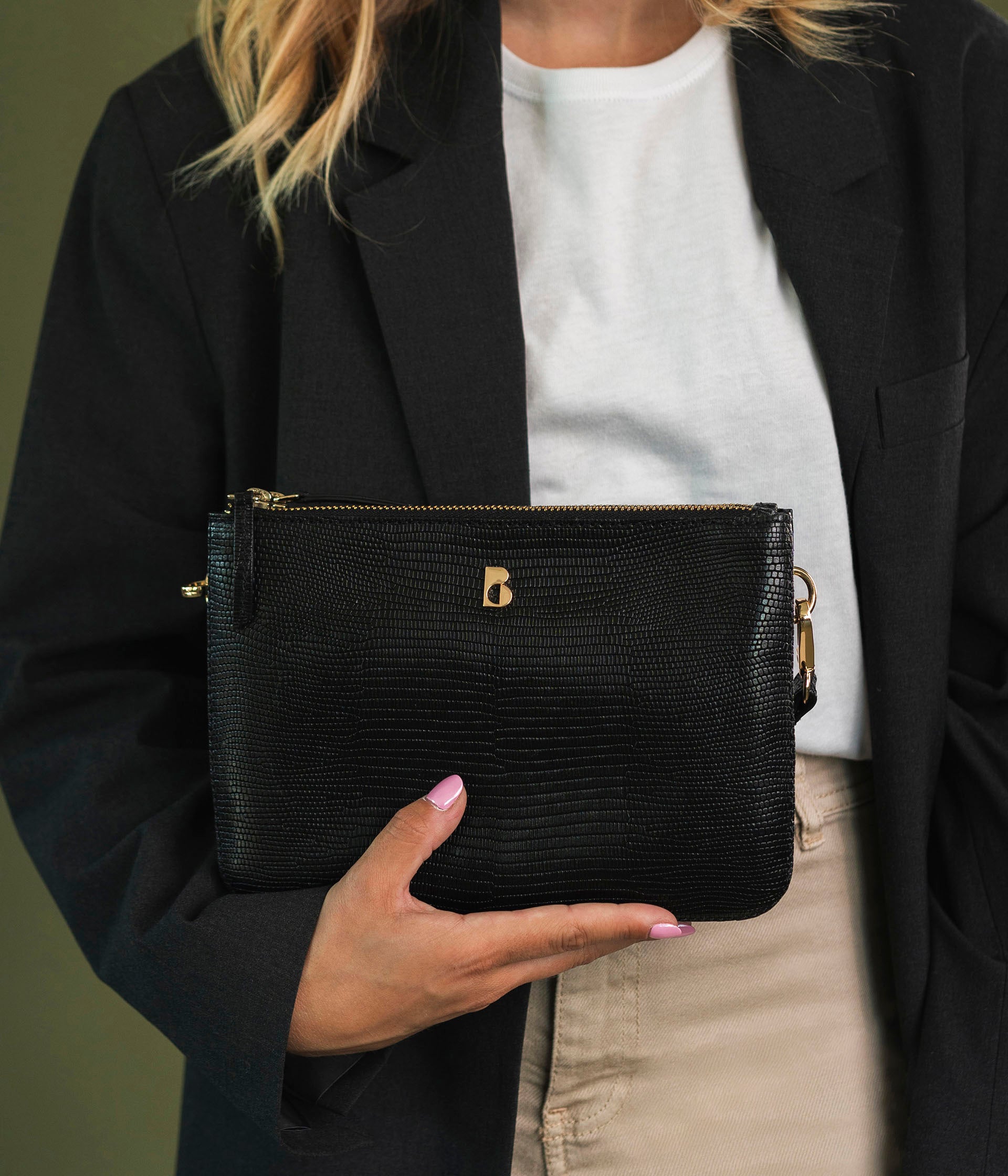 SAC AMOUR NOIR Moyen format Maroquinerie Bocage