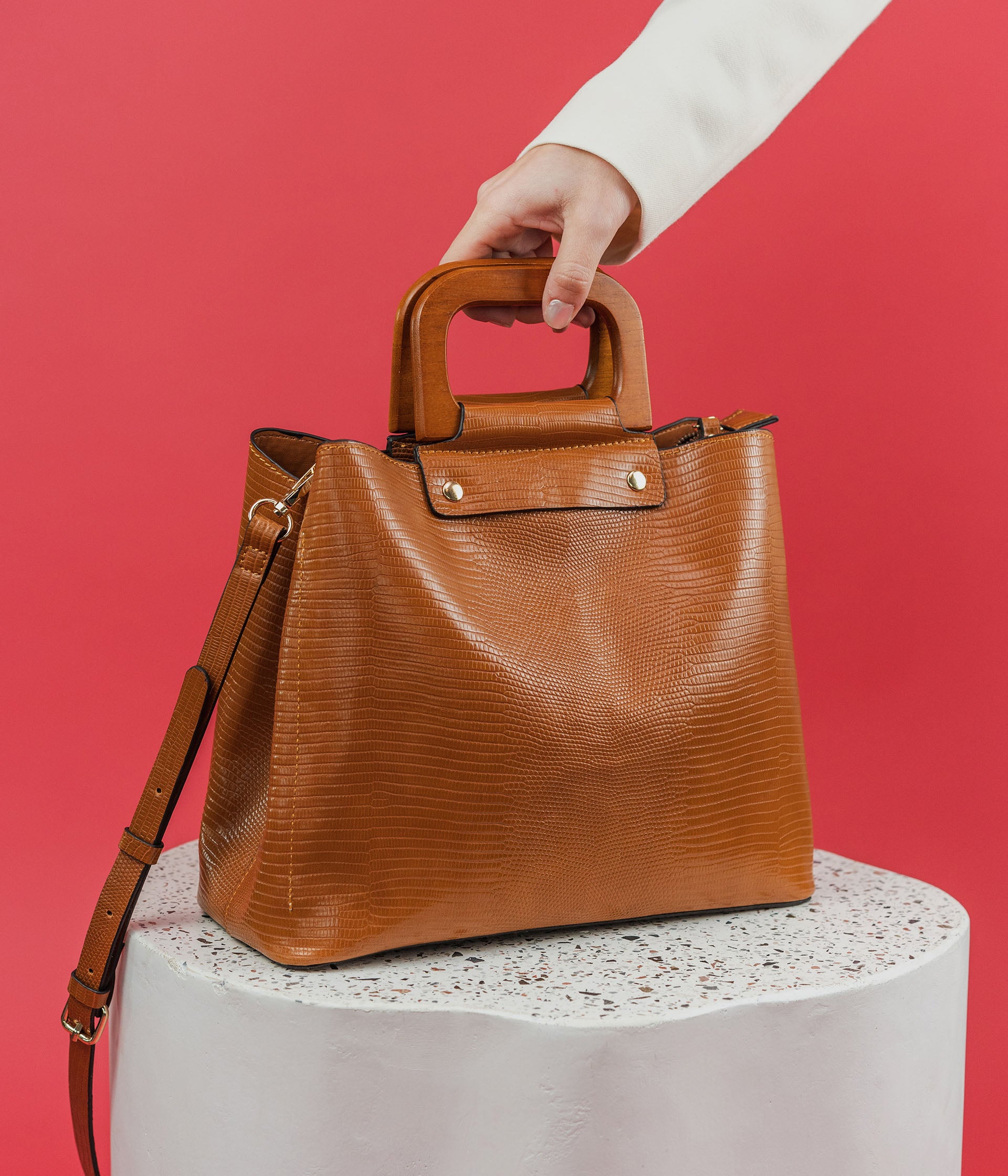 SAC BADULLA COGNAC Moyen format Maroquinerie Bocage