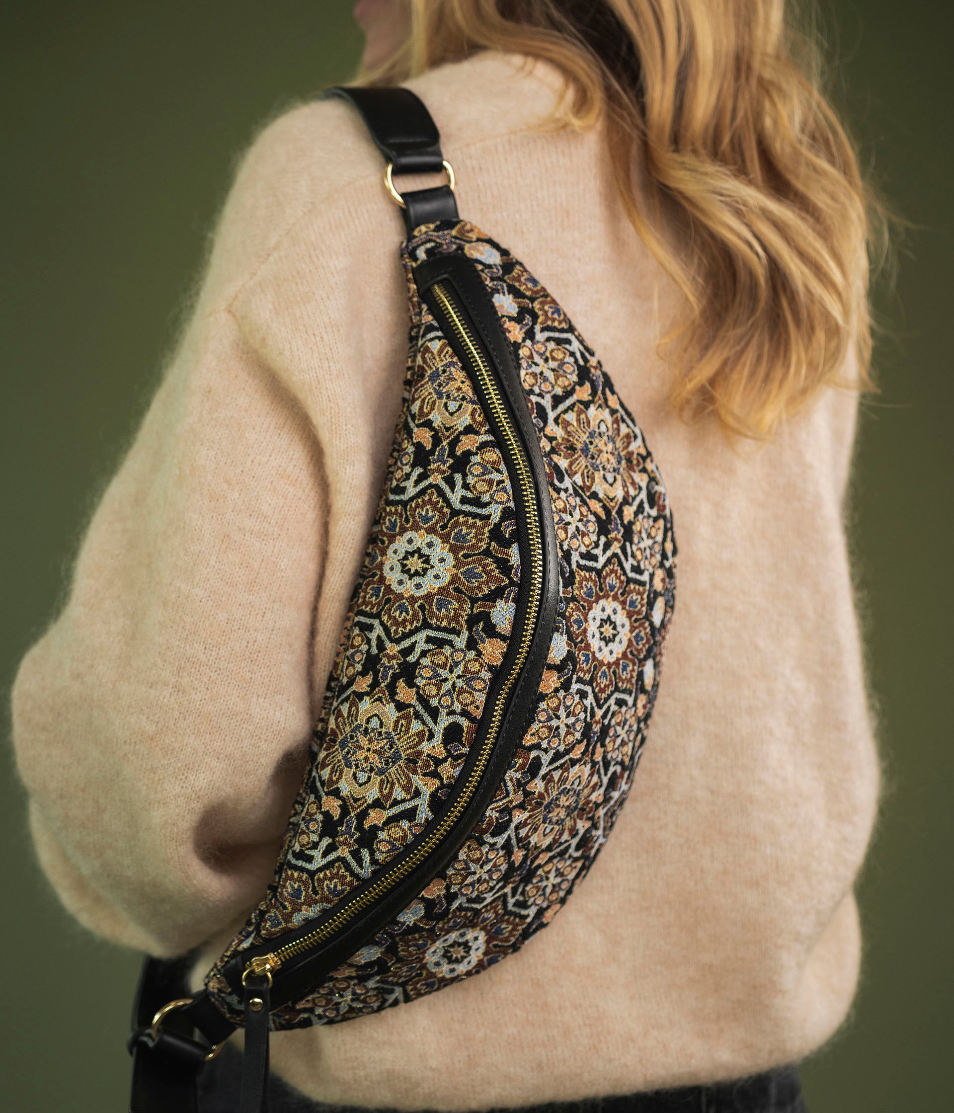 SAC BANANE COLOMBE MULTICOLORE Moyen format Maroquinerie Bocage