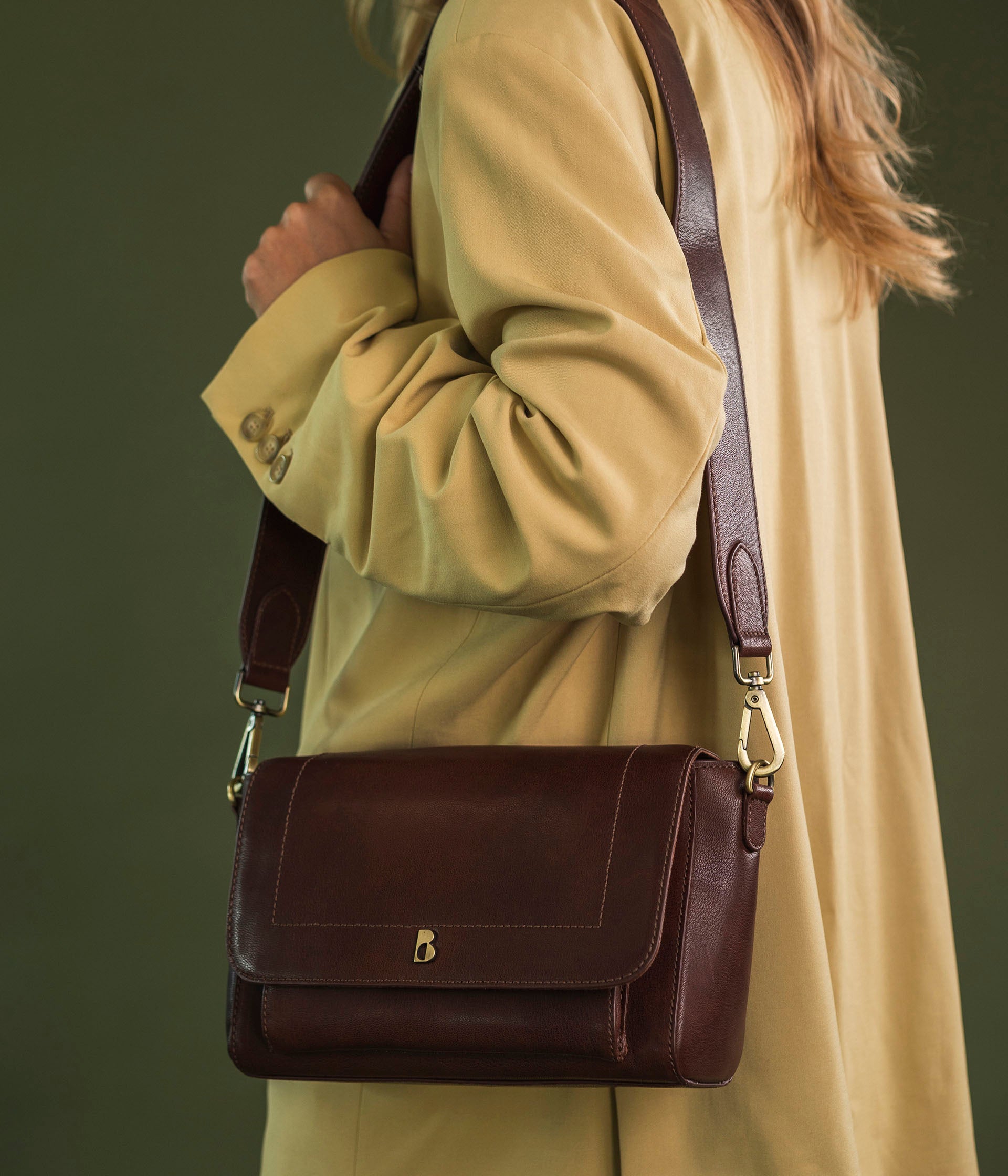 SAC CALIN COGNAC Petit format Maroquinerie Bocage