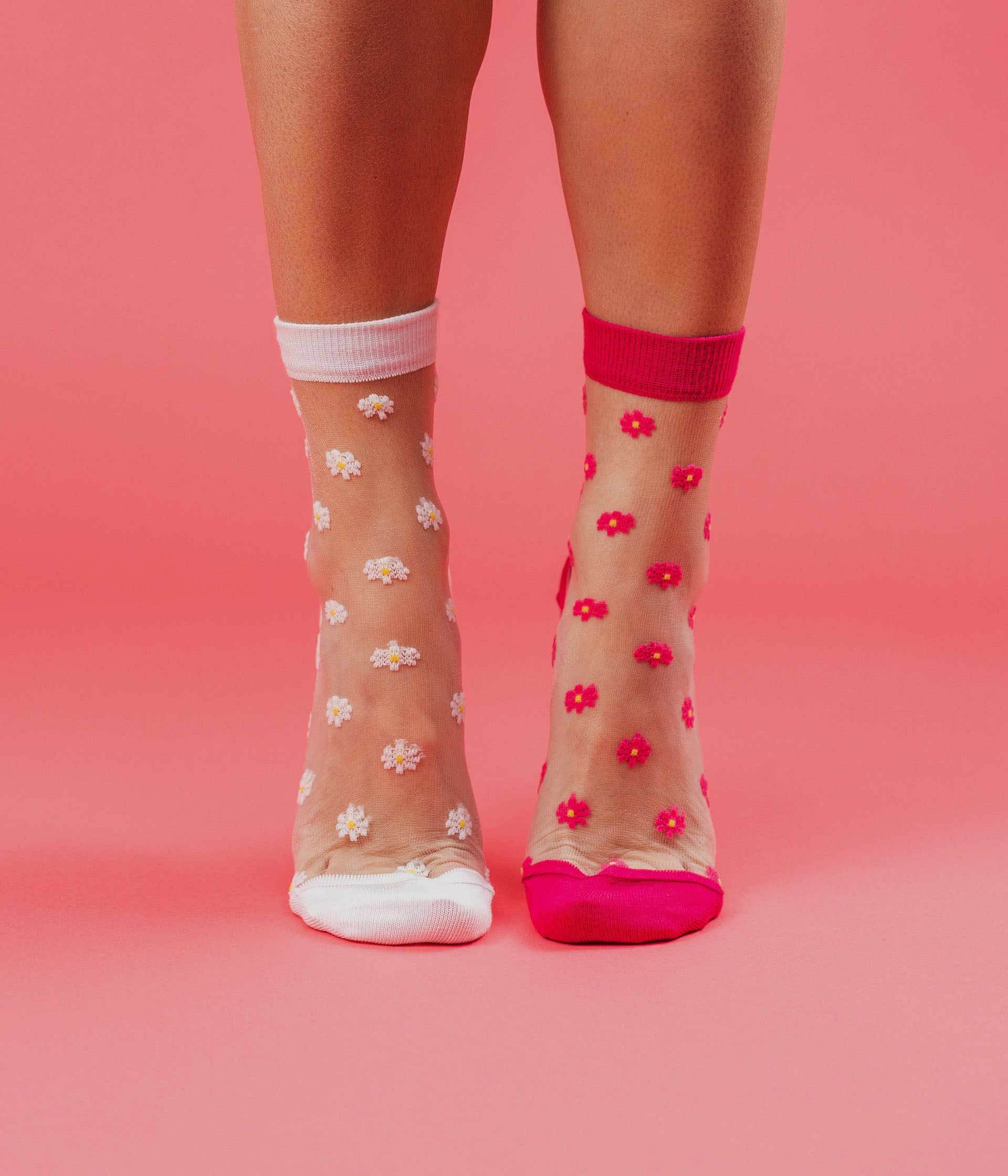 Chaussettes transparentes clearance motif