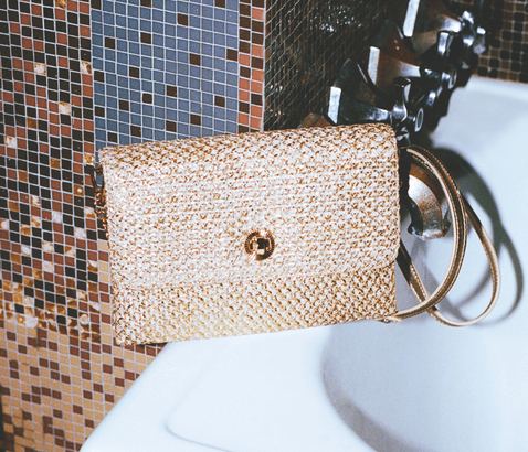 Pochette dorée Eleanor